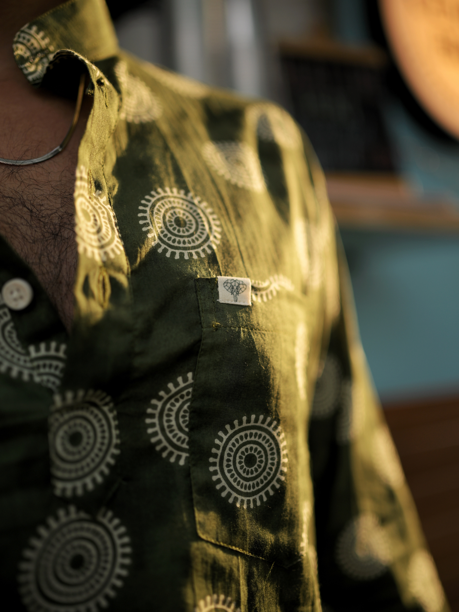 Olive Orbit Short Kurta