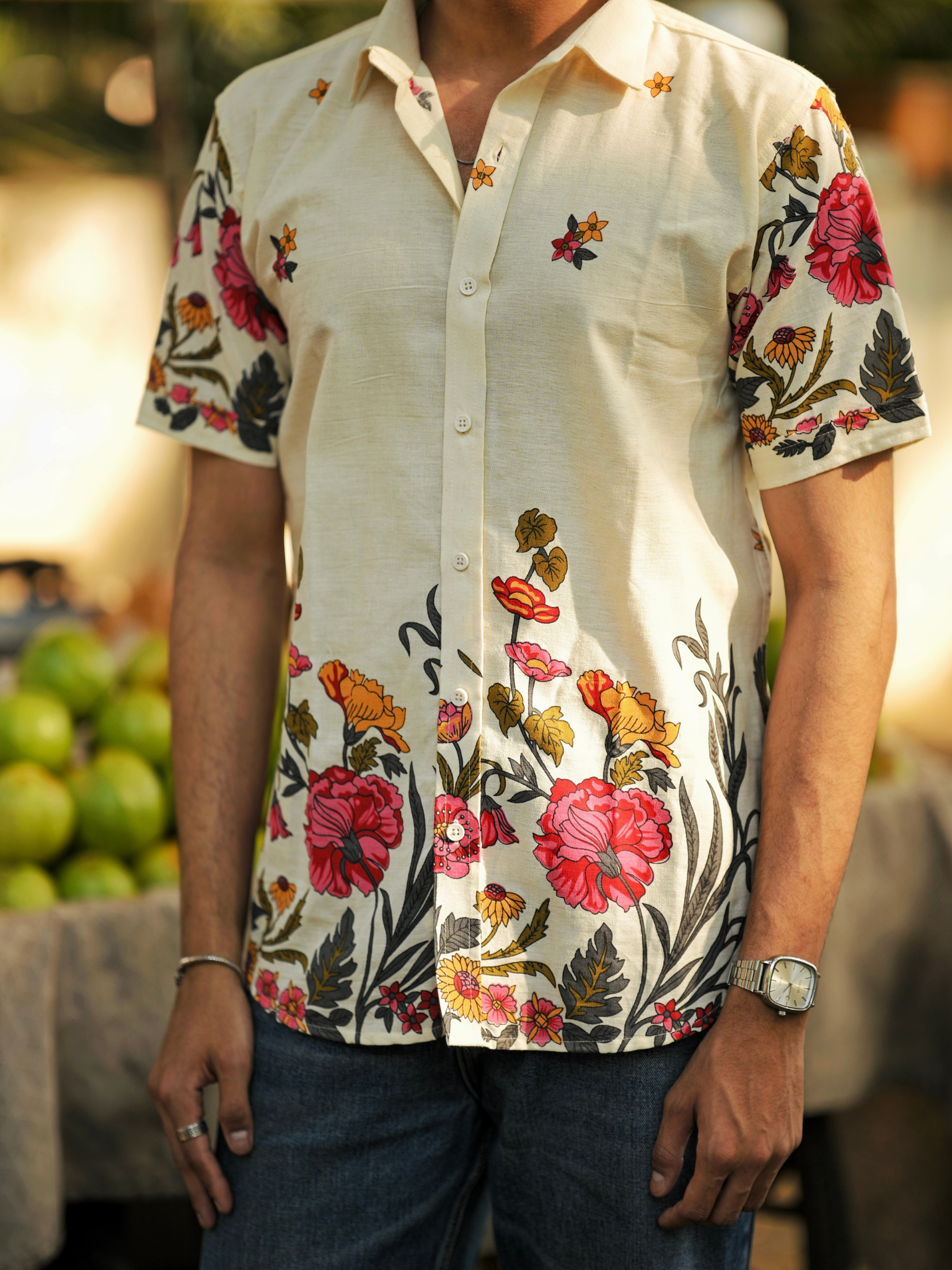 Bloomscape placement Half Sleeves Shirt