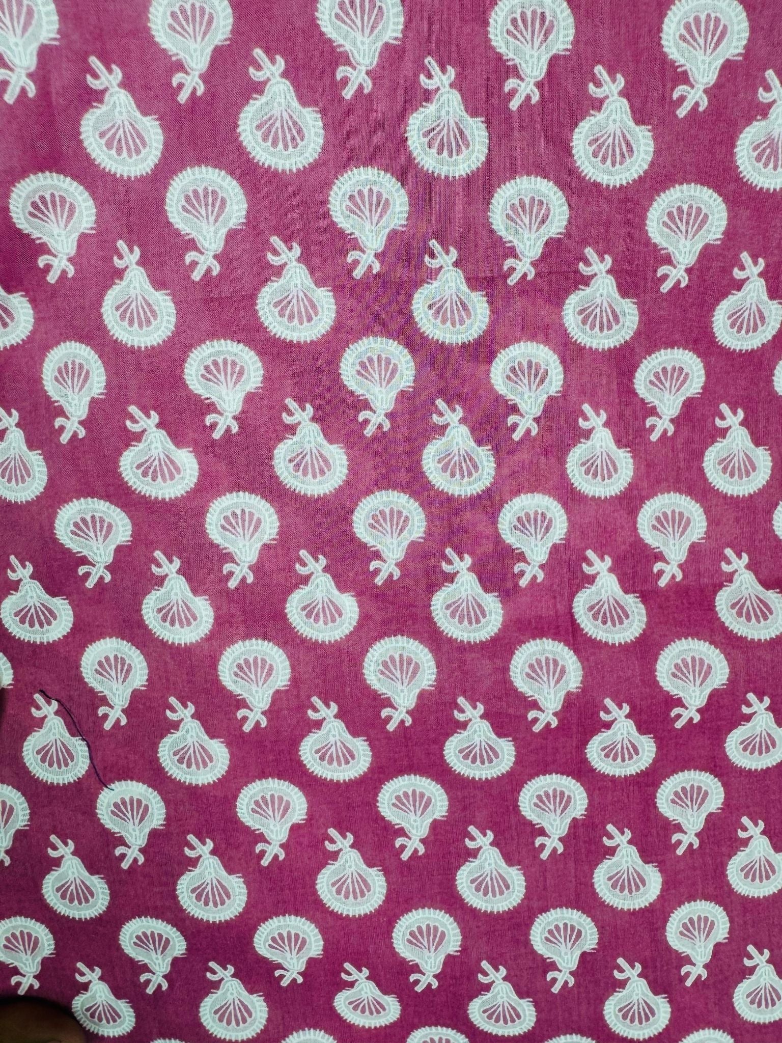 Rosy Bloom Printed Half Shirt