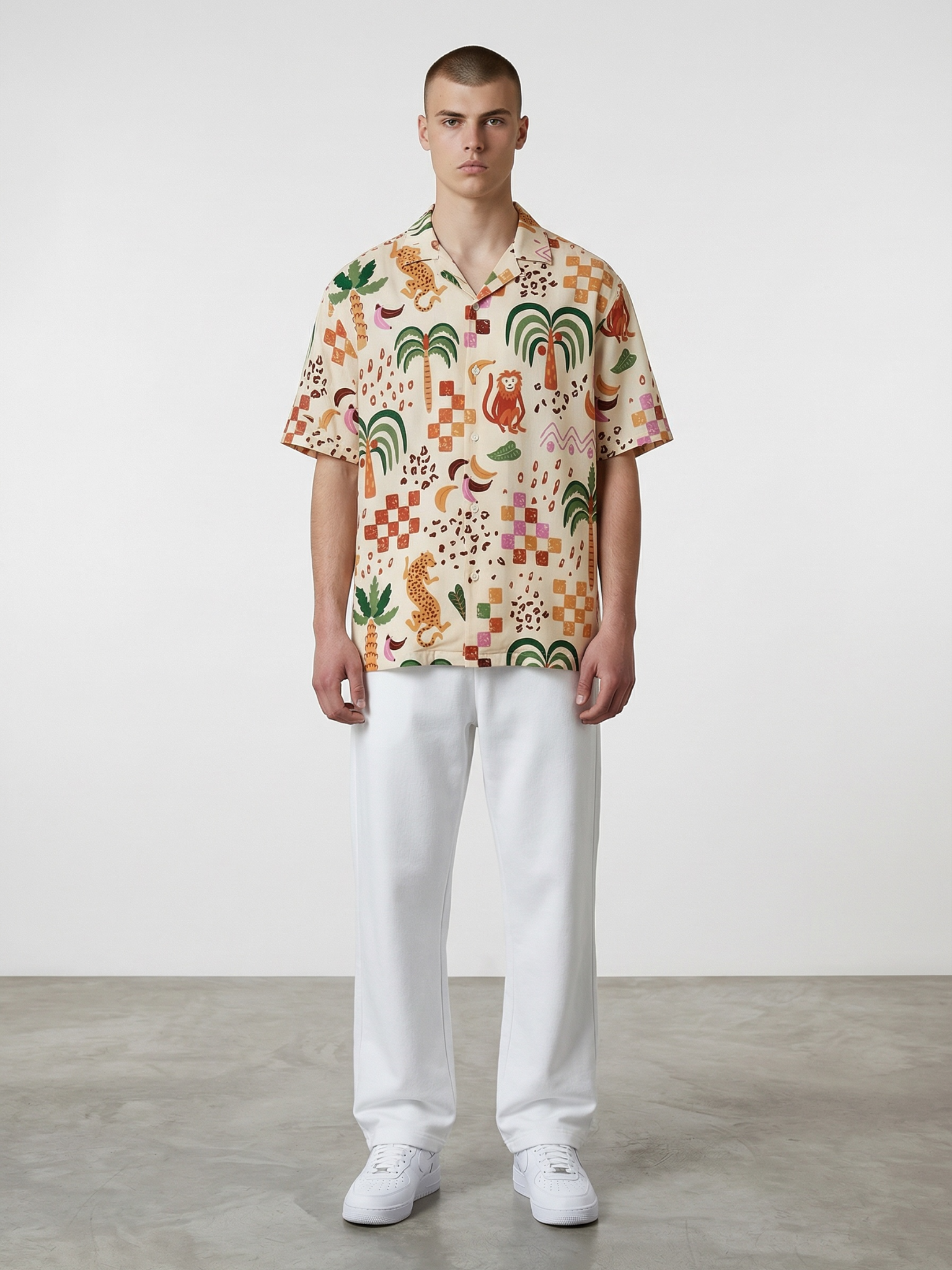 Wild Tropics Cuban Collar Resort Shirt