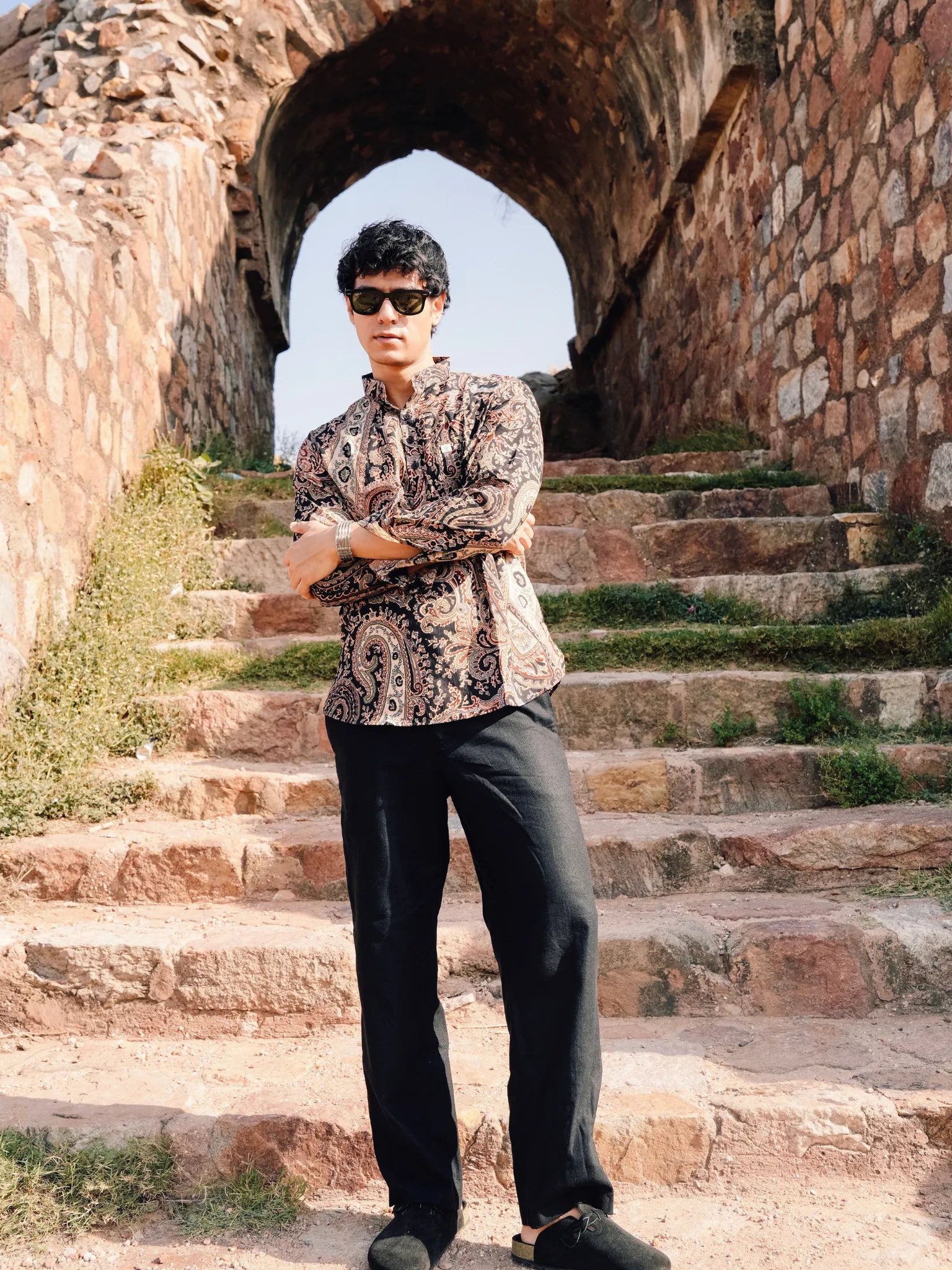 black mafia style short kurta