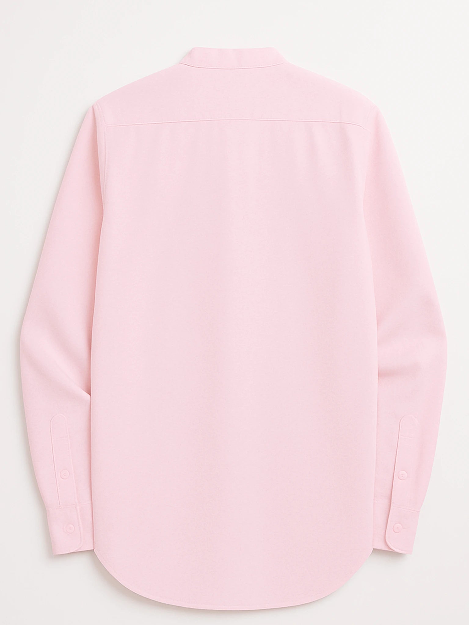Baby pink Linen Blend textured Short Kurta