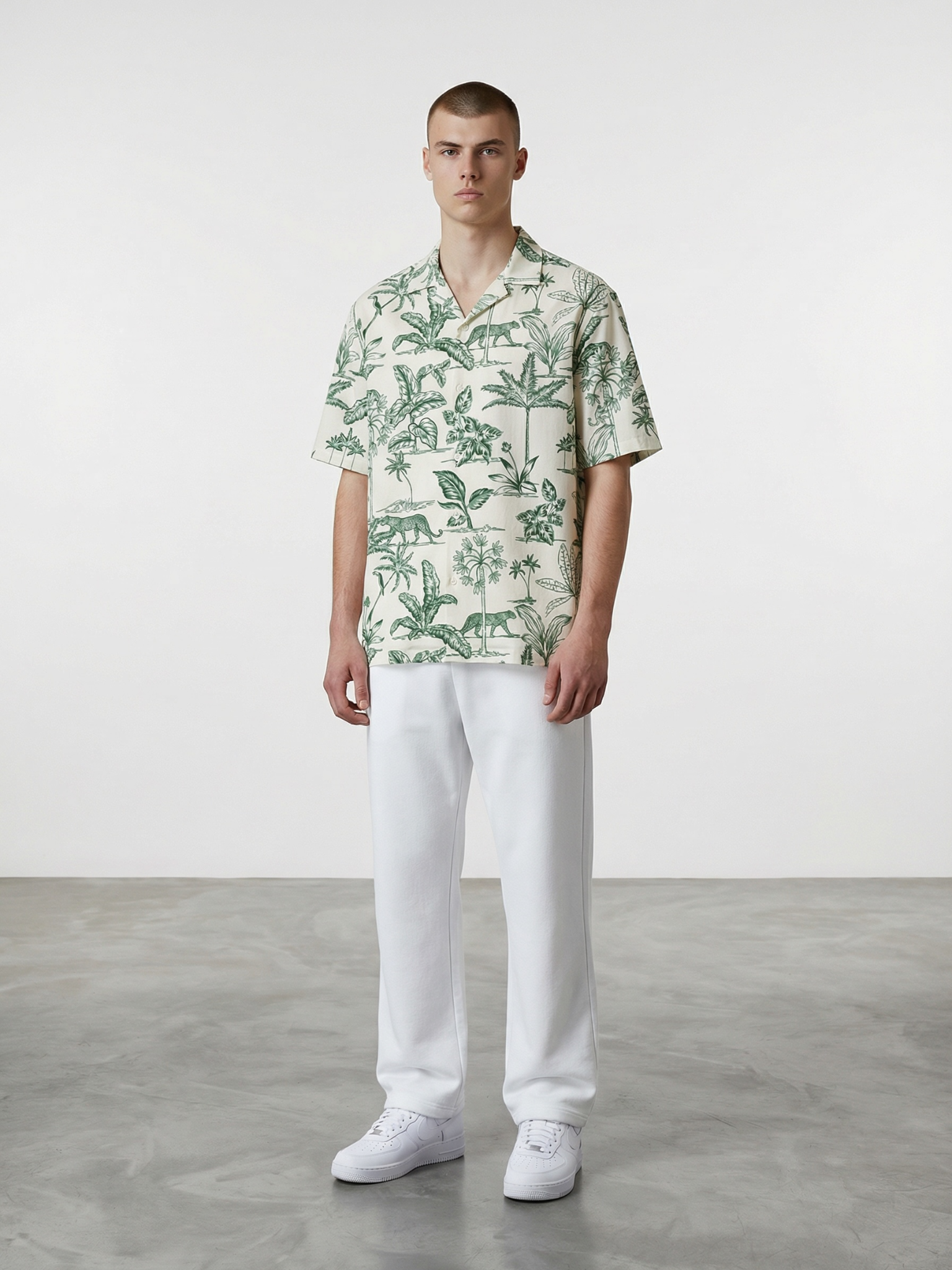 Tropic Jungle Cuban Collar Resort Shirt