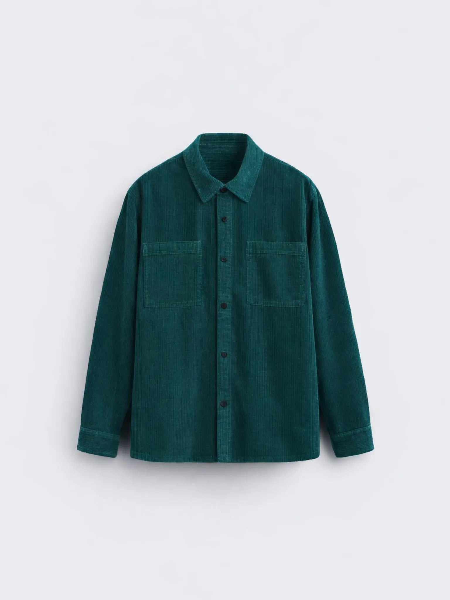 Teal Premium Corduroy Oversized Shirt