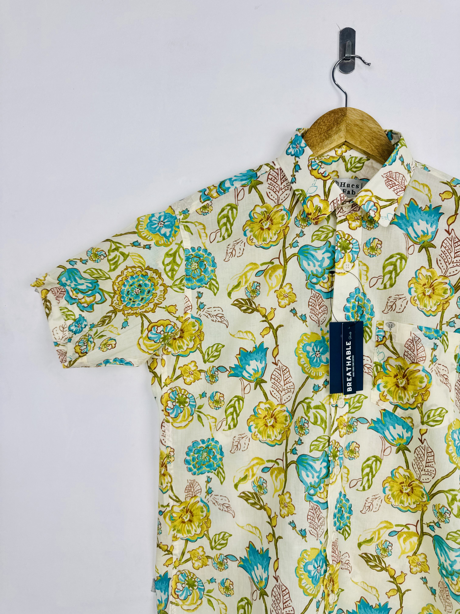 Floral Drift Half Sleeves Shirt