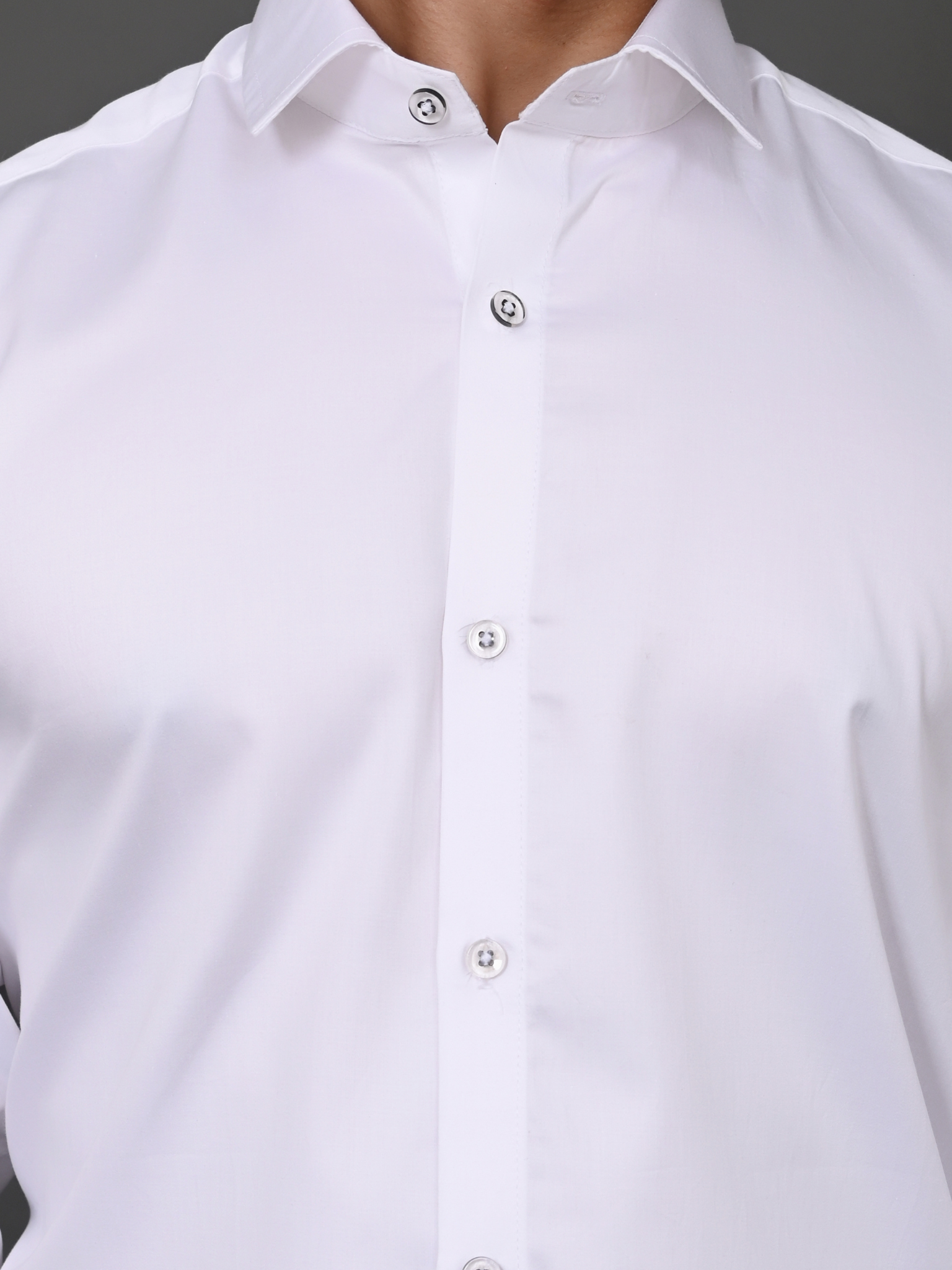 Classic White Elite Satin Shirt