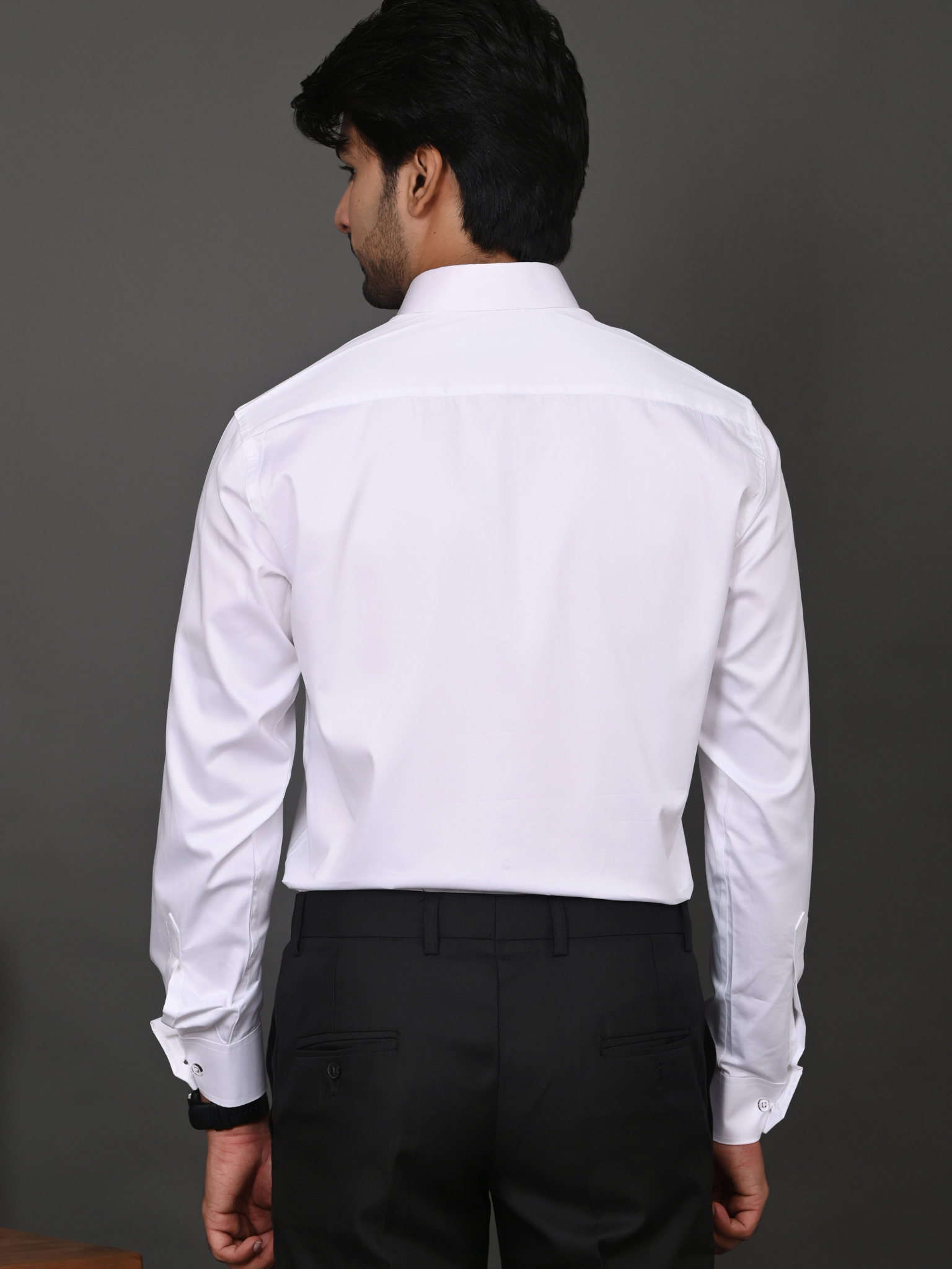 Classic White Elite Satin Shirt