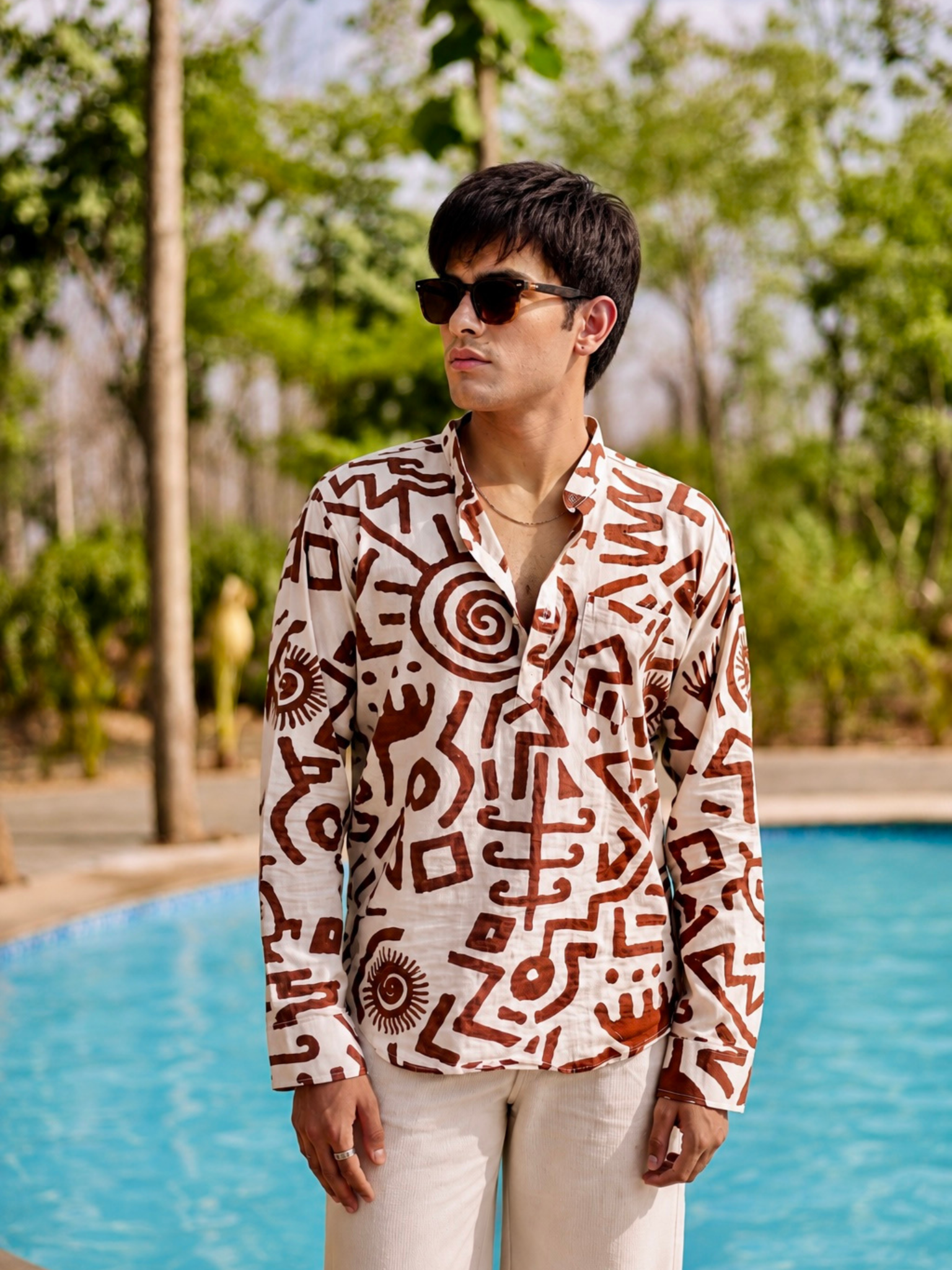 Brown Celestial short kurta