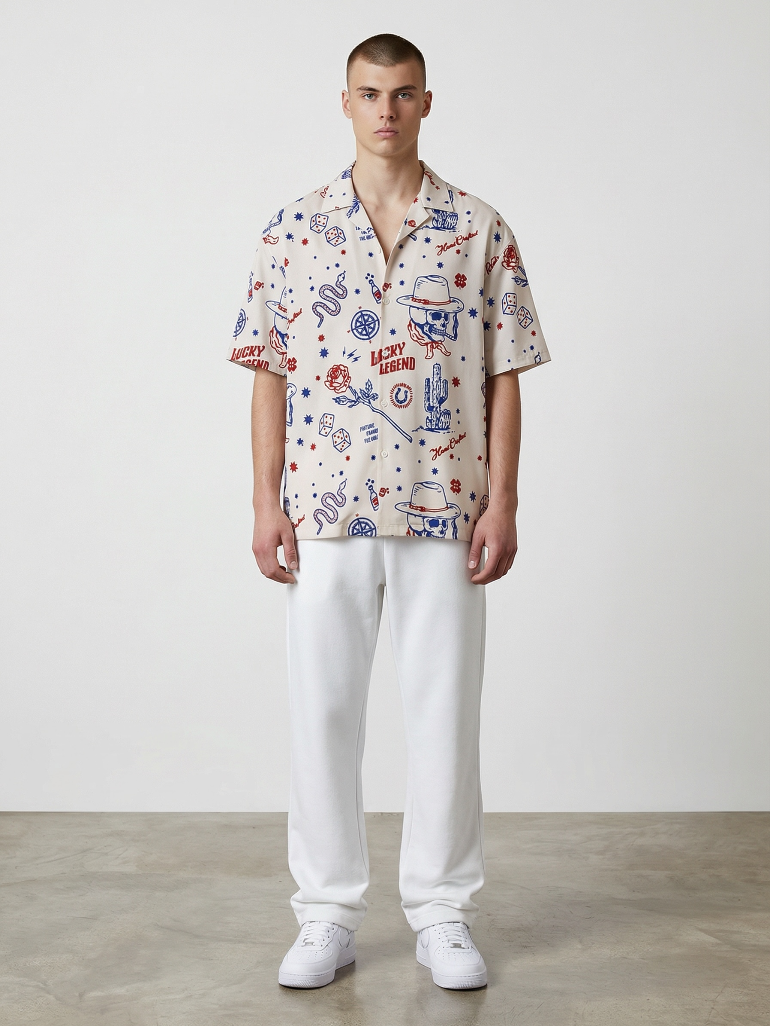Wild West Cuban Collar Resort Shirt