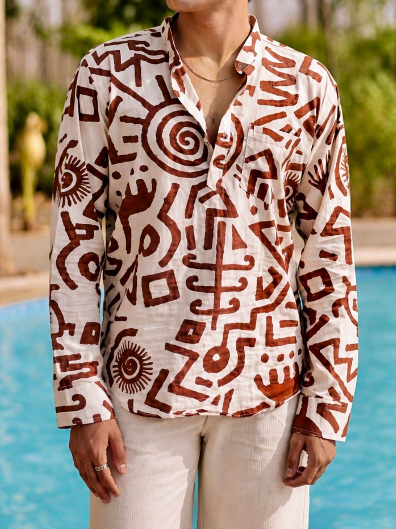 Brown Celestial short kurta
