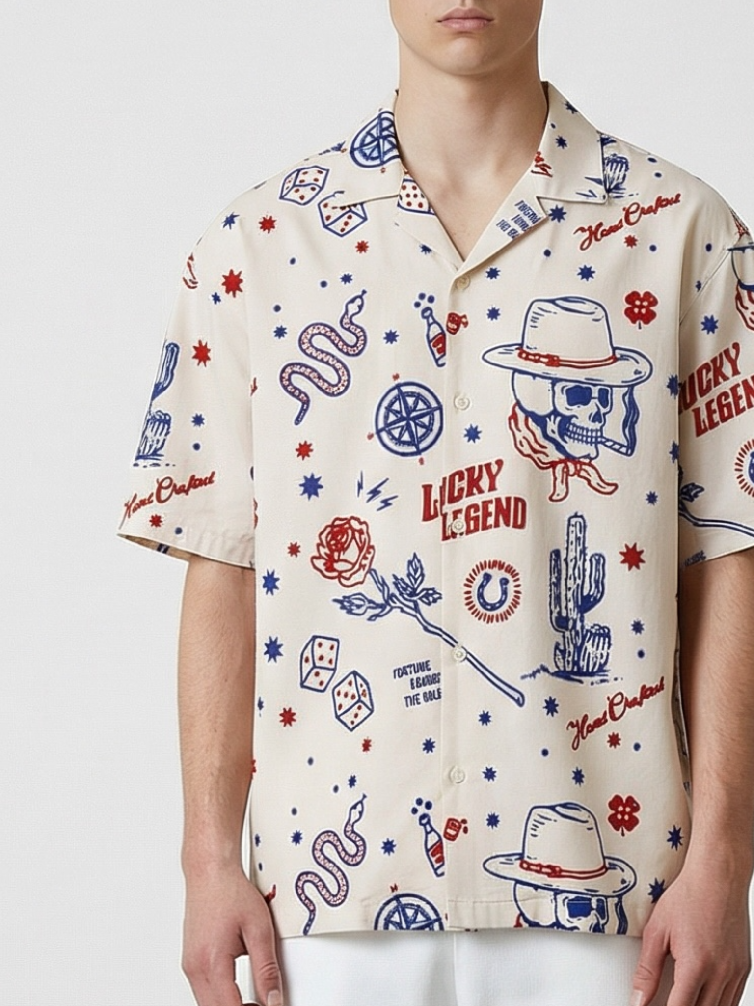 Wild West Cuban Collar Resort Shirt