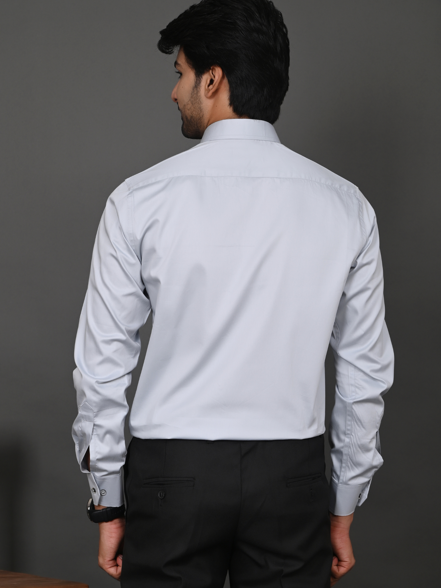 Sky Blue Elite Satin Shirt
