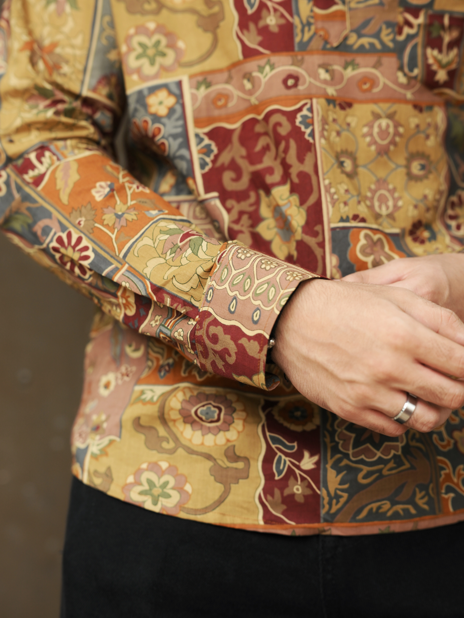 Rangsaaz patchwork printed short kurta