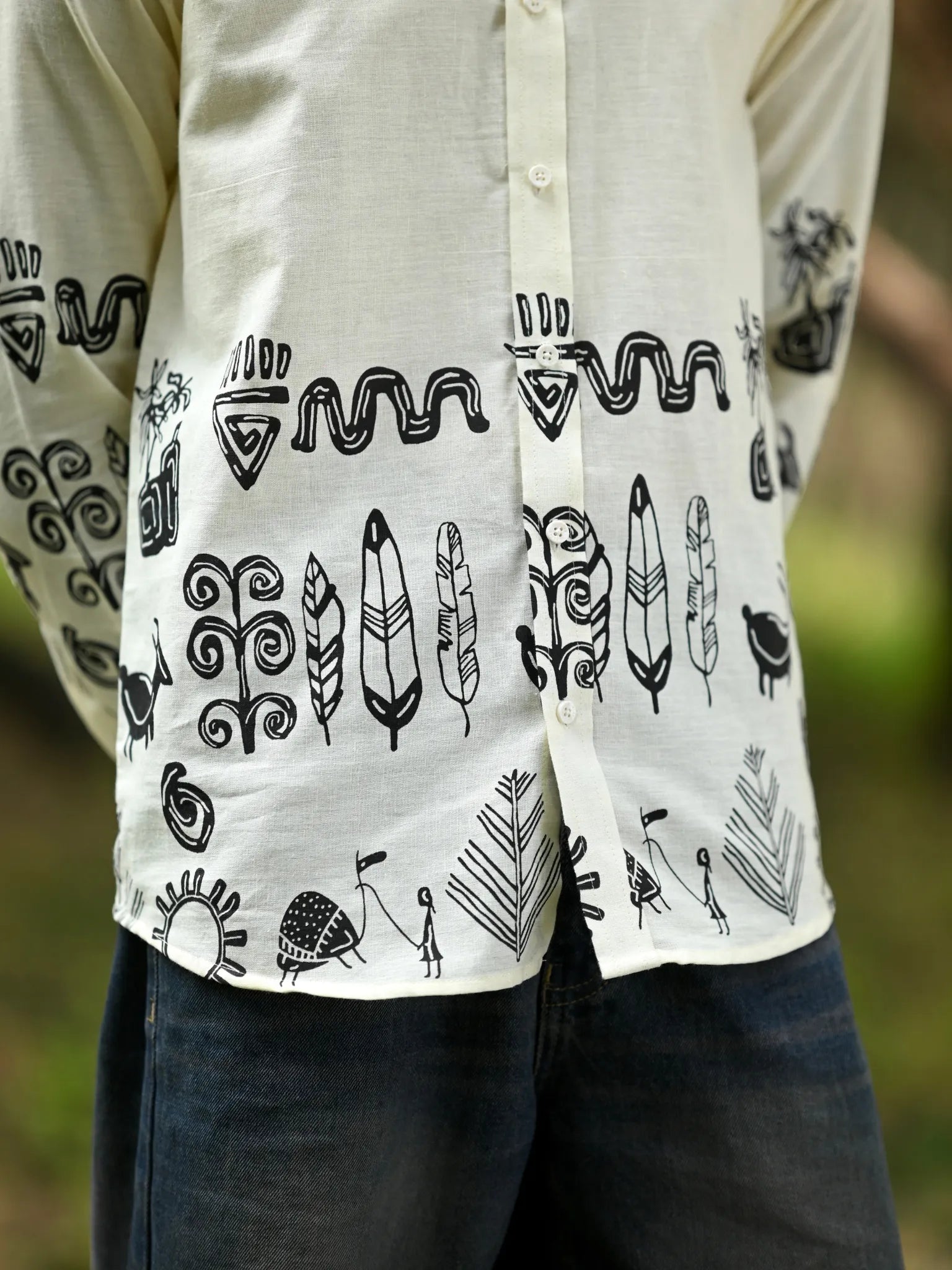 Black tribal Full Sleeves Shirt