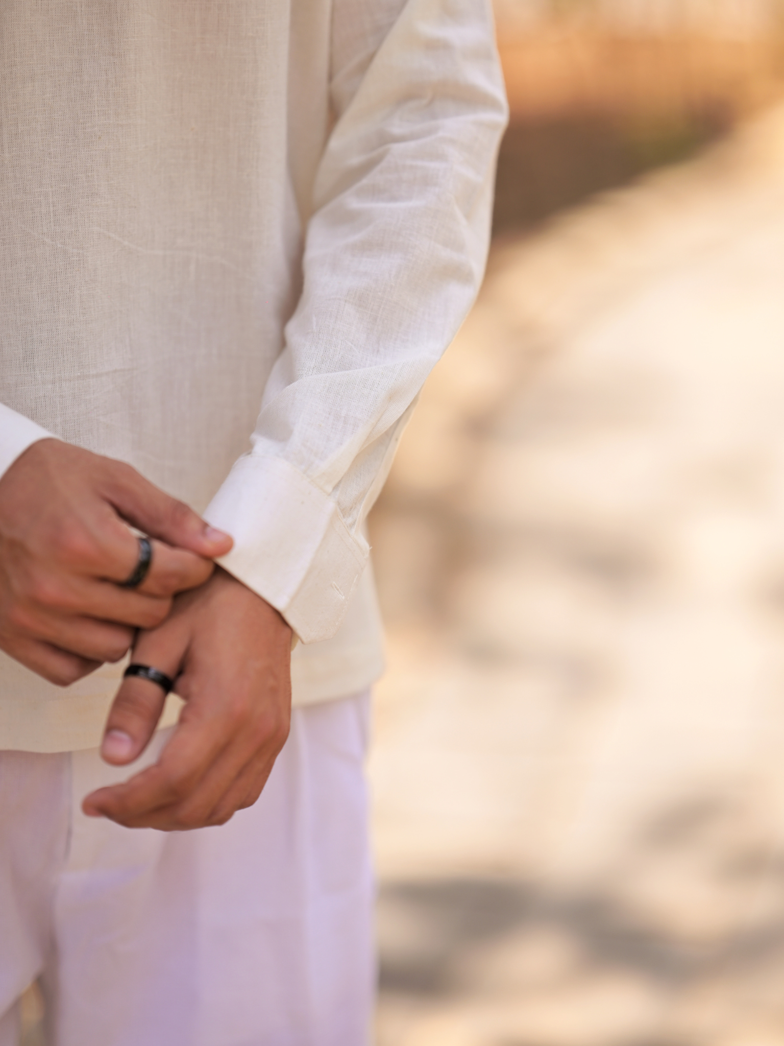 White Pullover Kurta Shirt