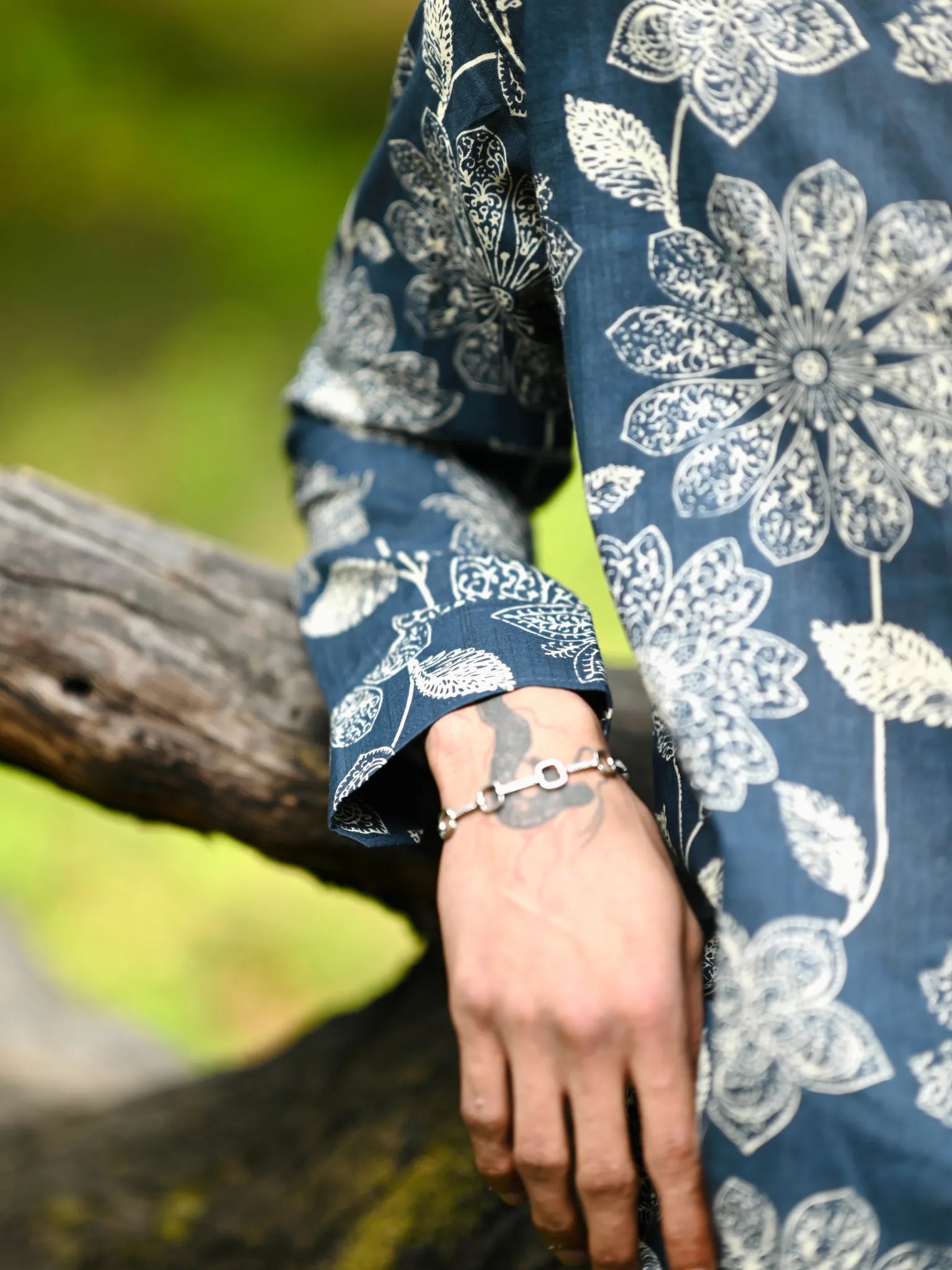 Forest Indigo Full Sleeves Shirt