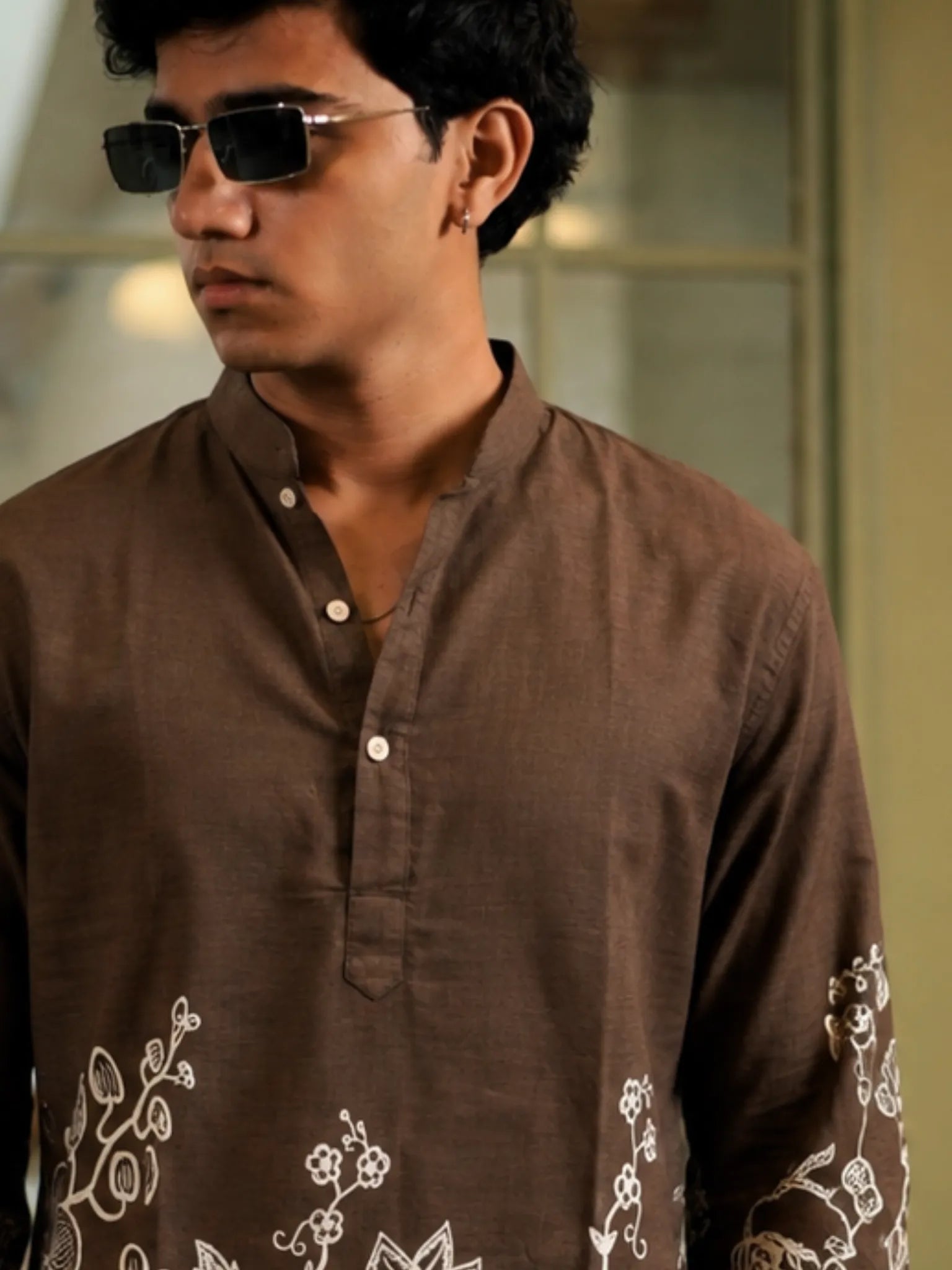 KOBICHA FLORAL PLACEMENT SHORT KURTA