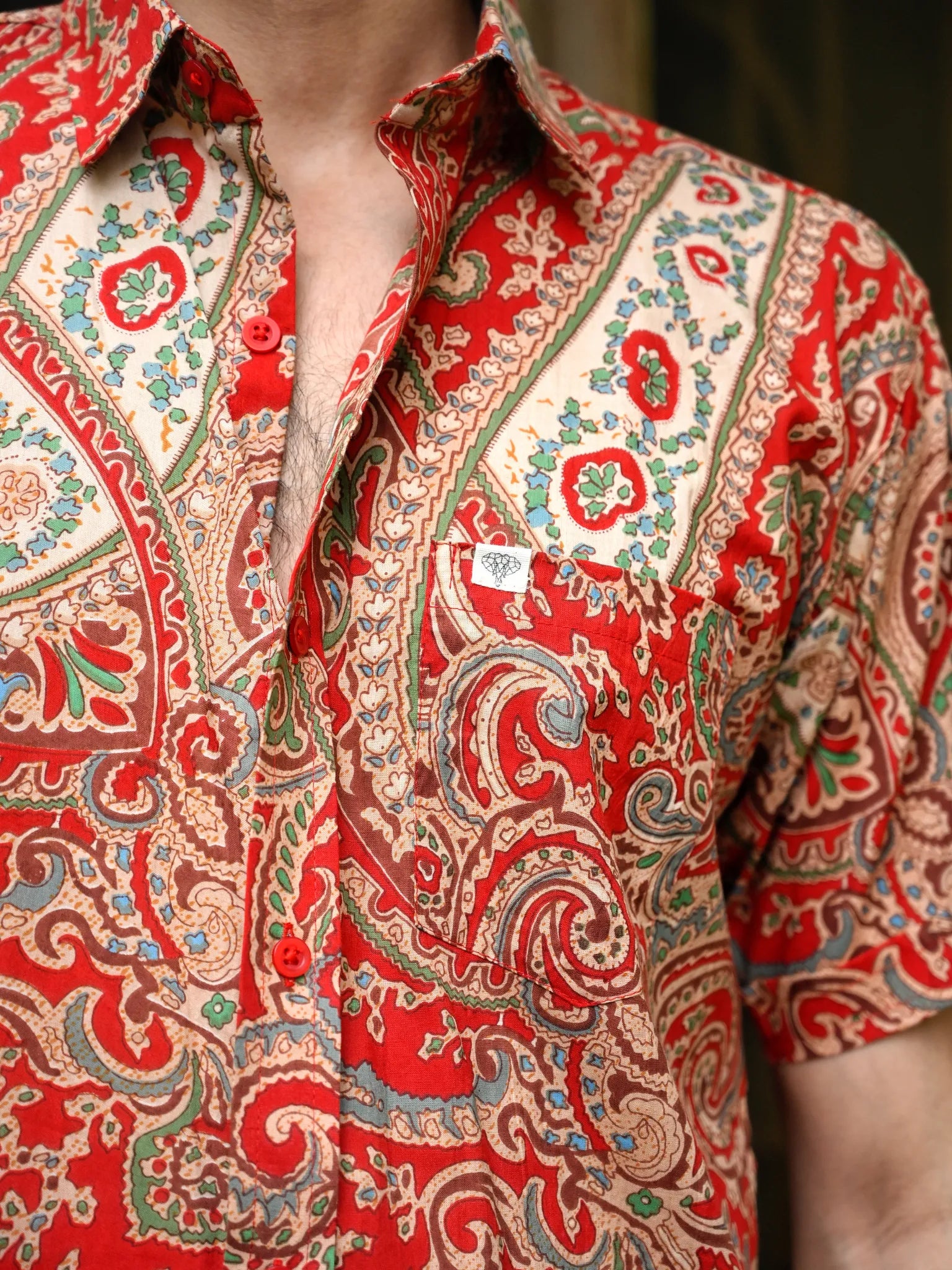 Red mafia Half Sleeves Shirt