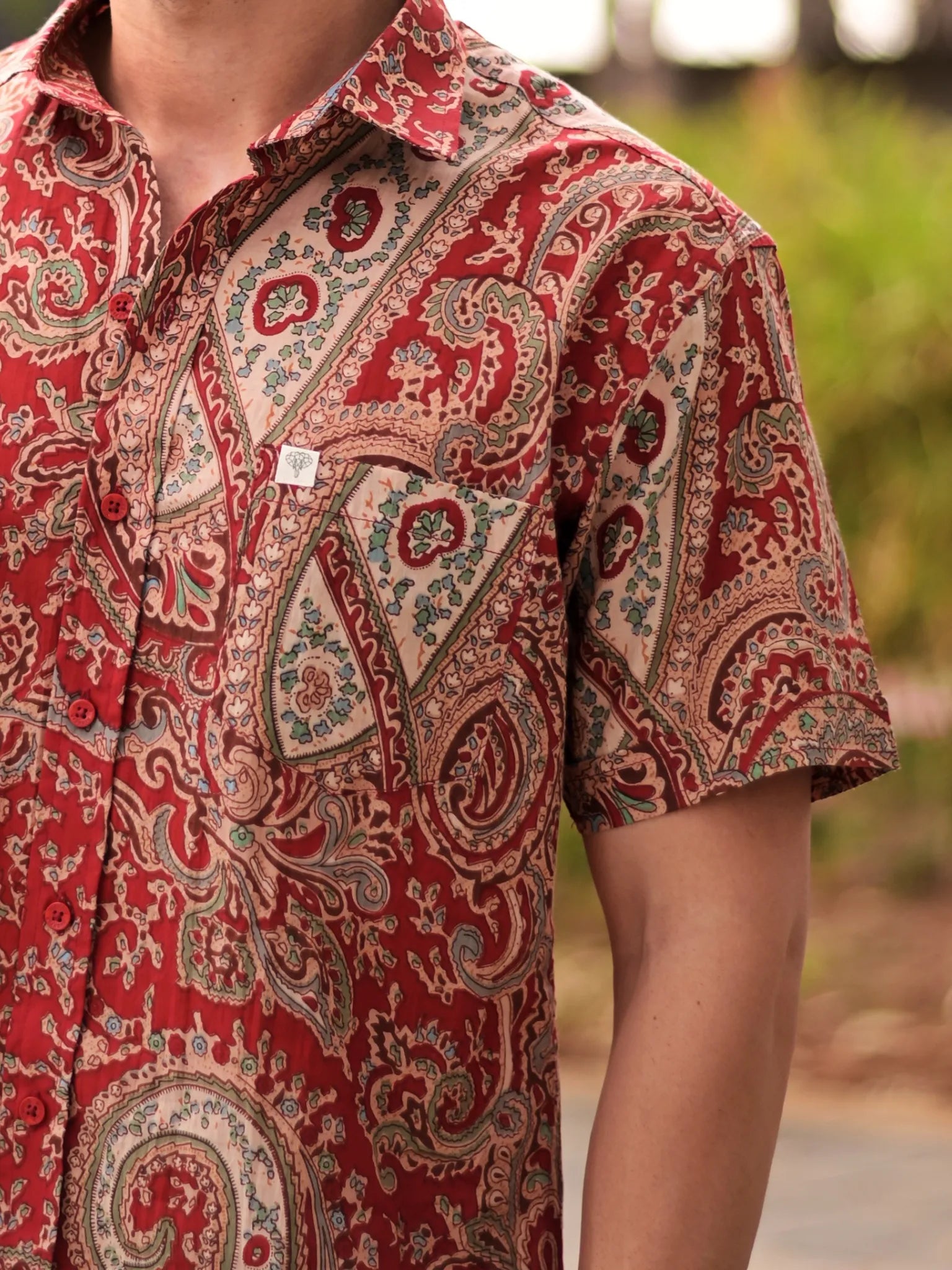 Red mafia Half Sleeves Shirt