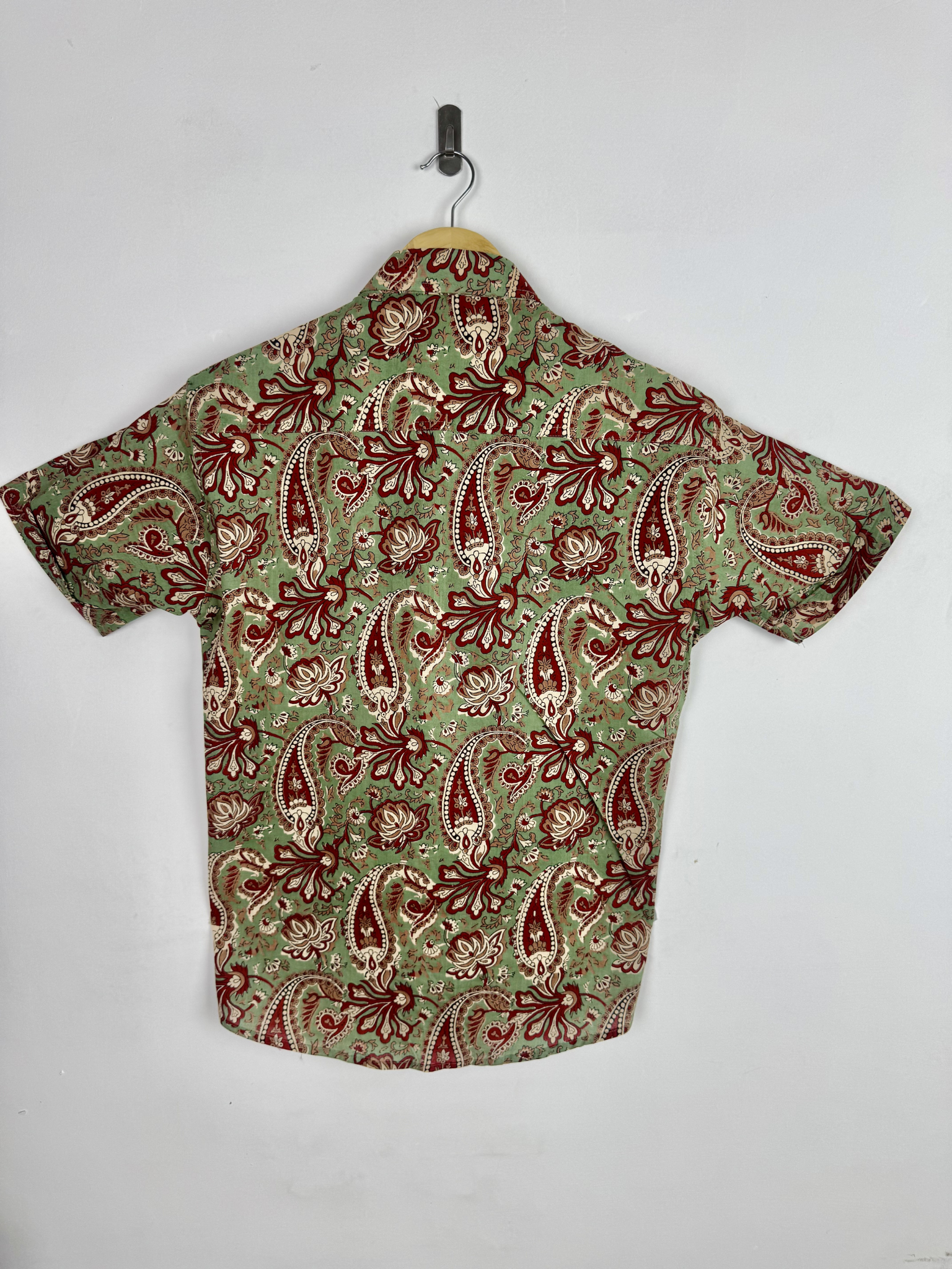 Green red paisley Half Sleeves Shirt