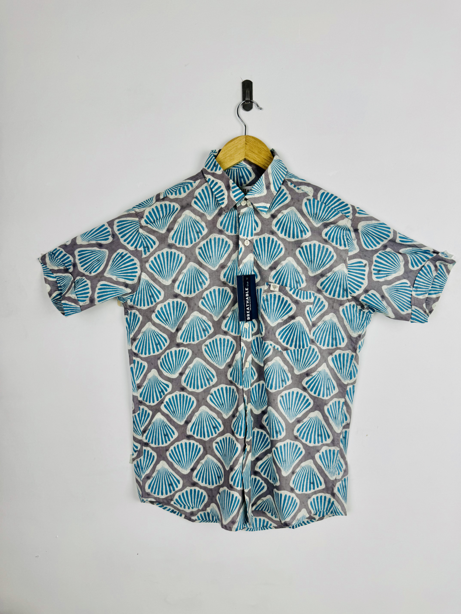 Azure coast shell Half Sleeves Shirt