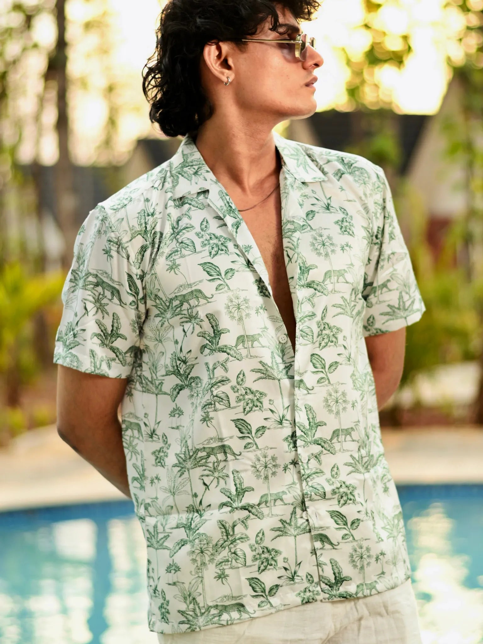 Tropic Jungle Cuban Collar Resort Shirt