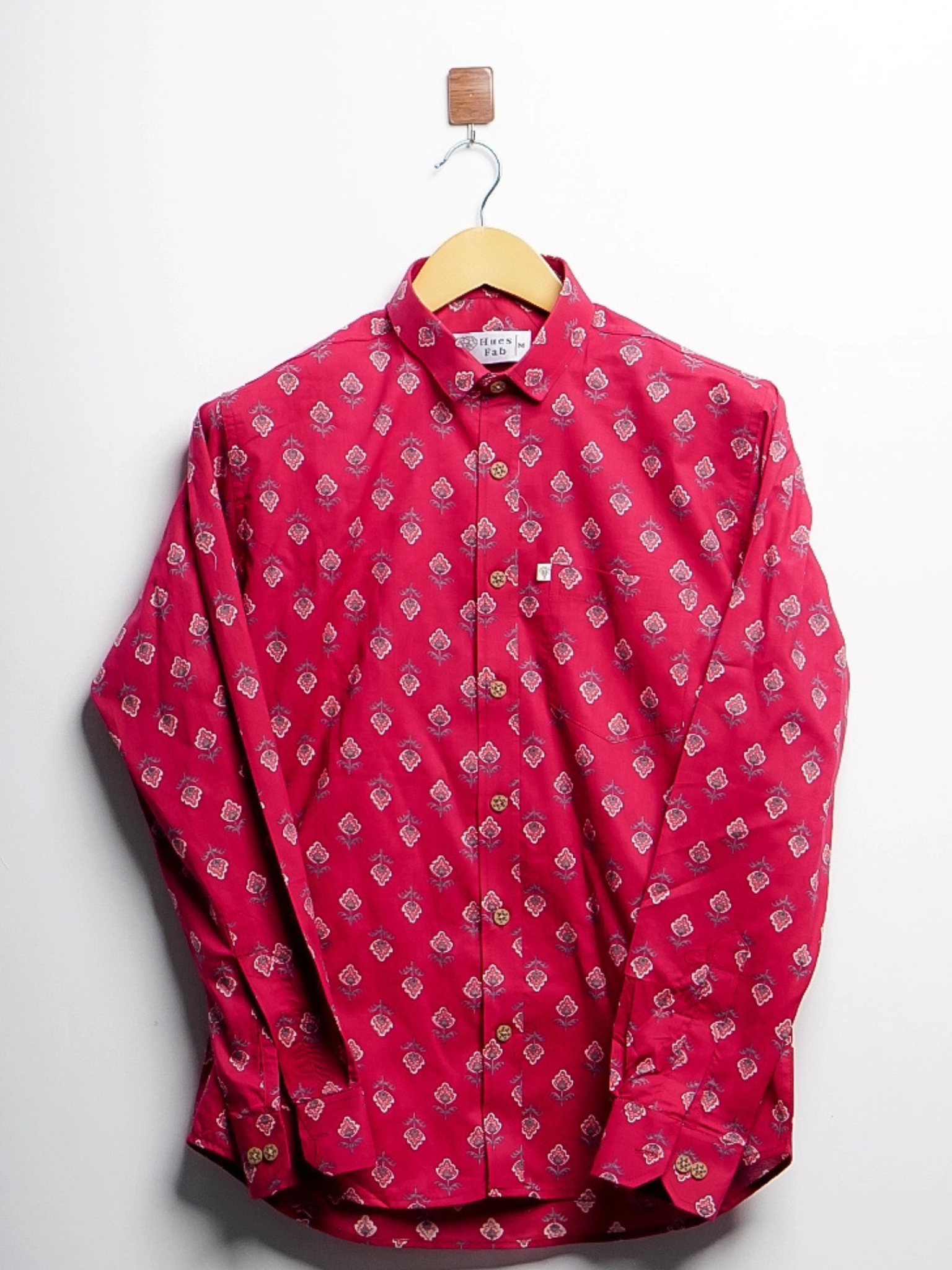 maroon mirage Full Sleeves Shirt