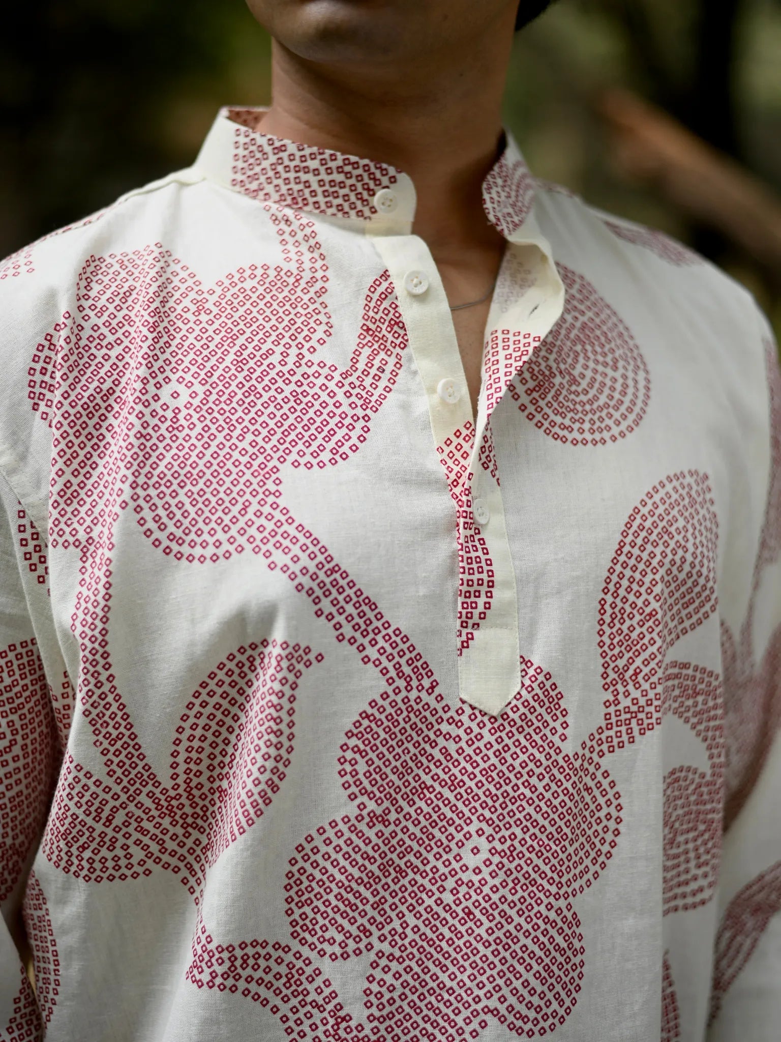Ruby Leaf Cotton short kurta