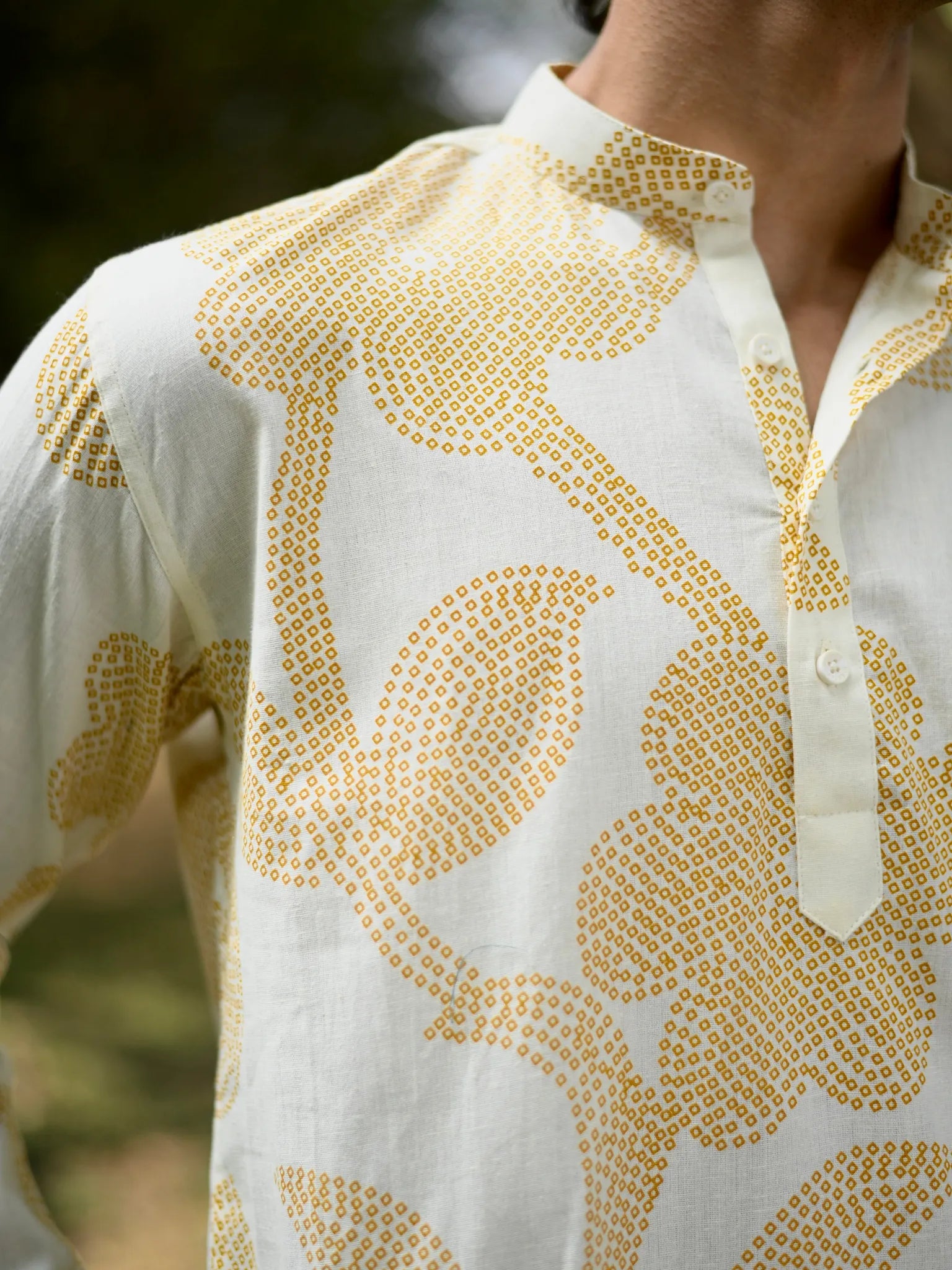 Mustard Leaf Cotton short kurta