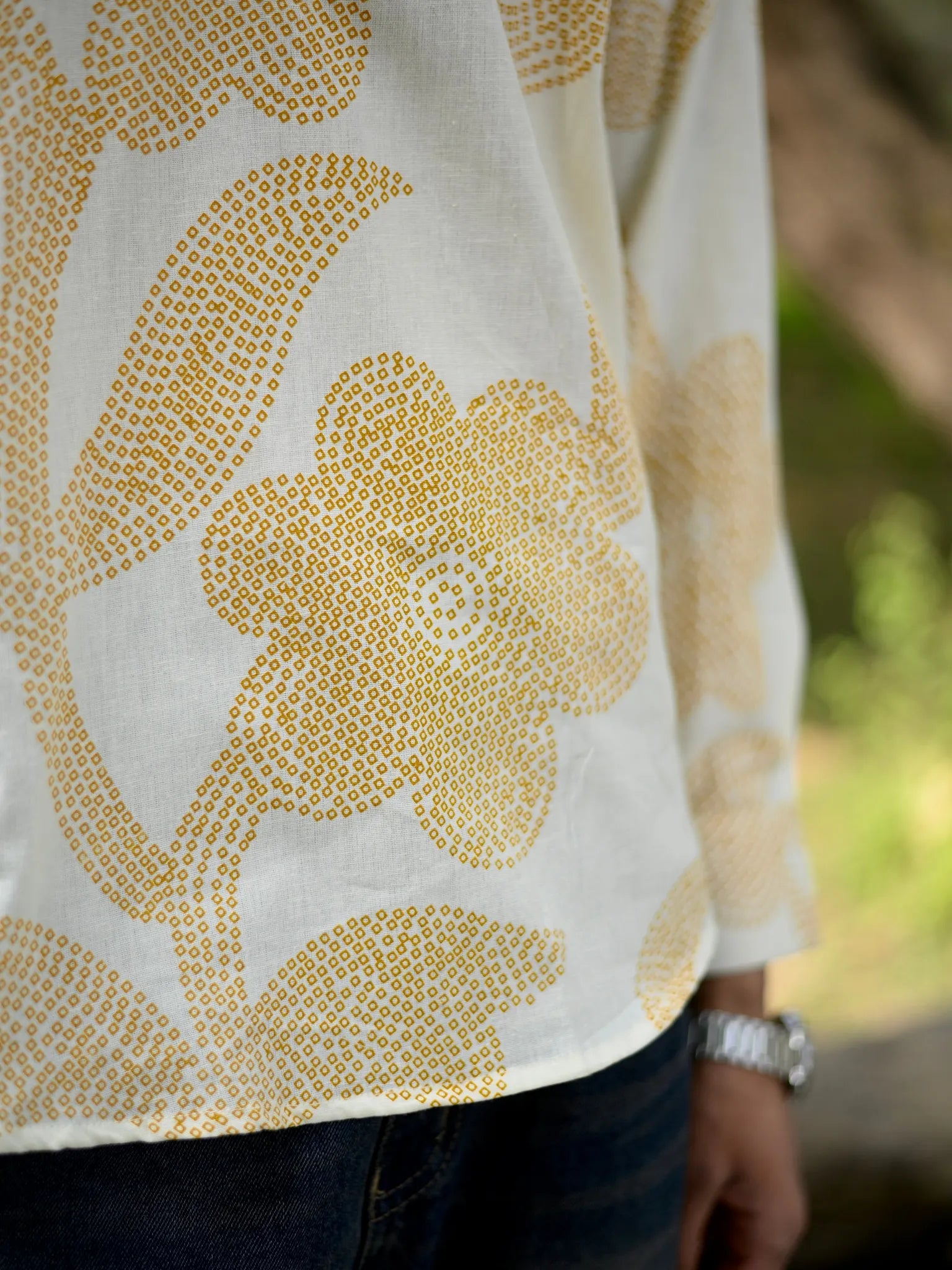 Mustard Leaf Cotton short kurta