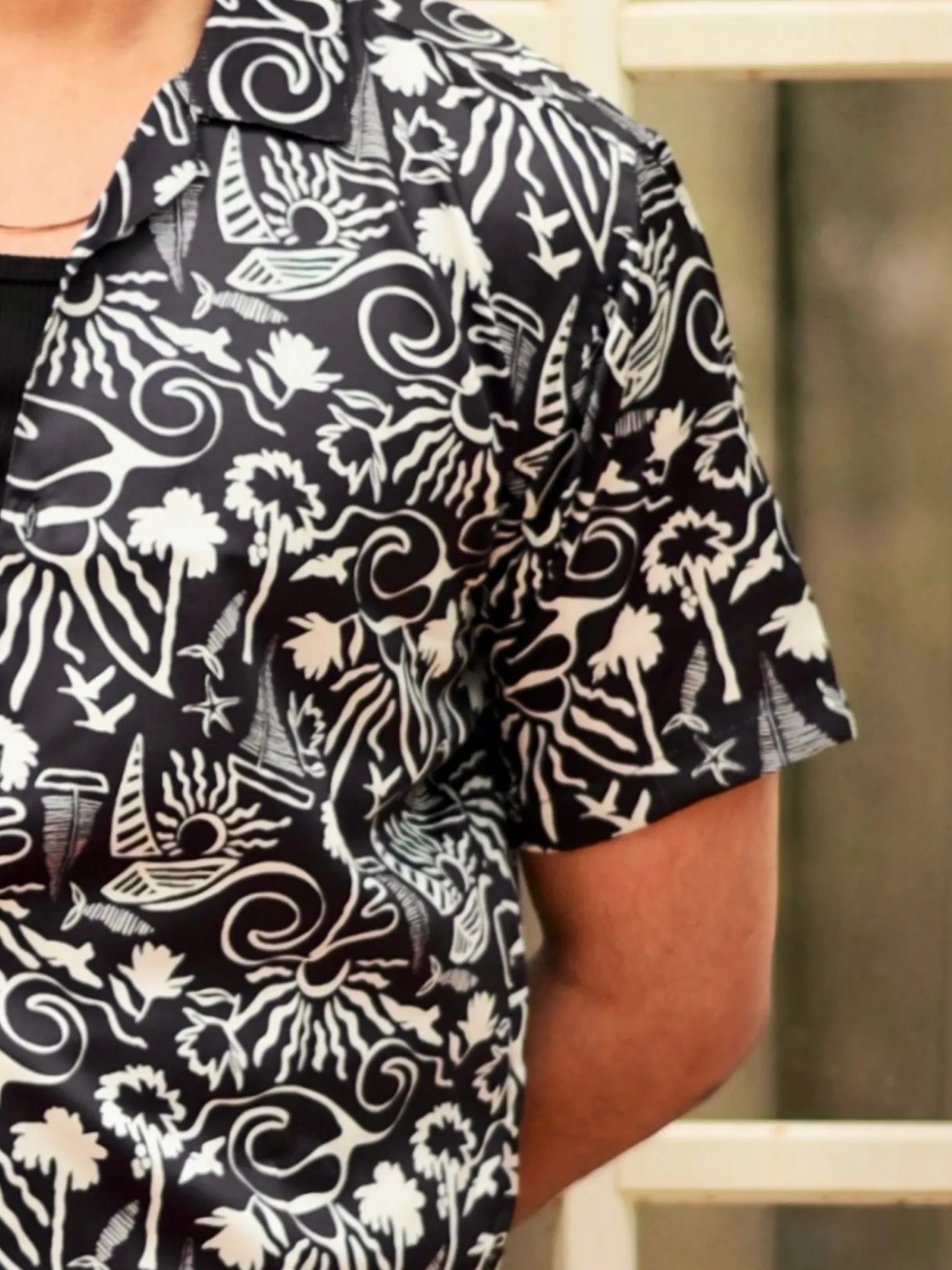 Midnight Islands Cuban Collar Resort Shirt