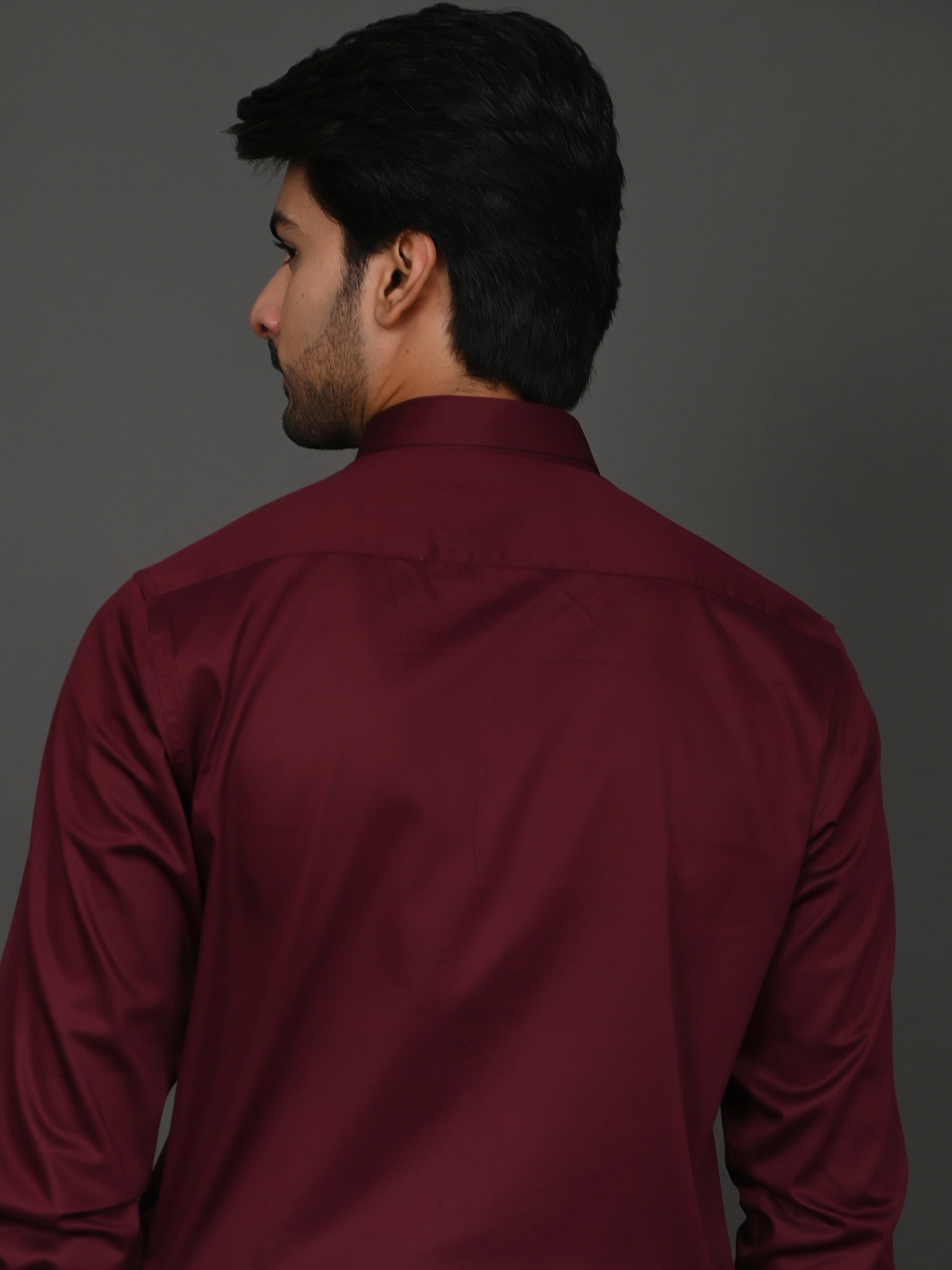 Red Wine Elite Satin Shirt