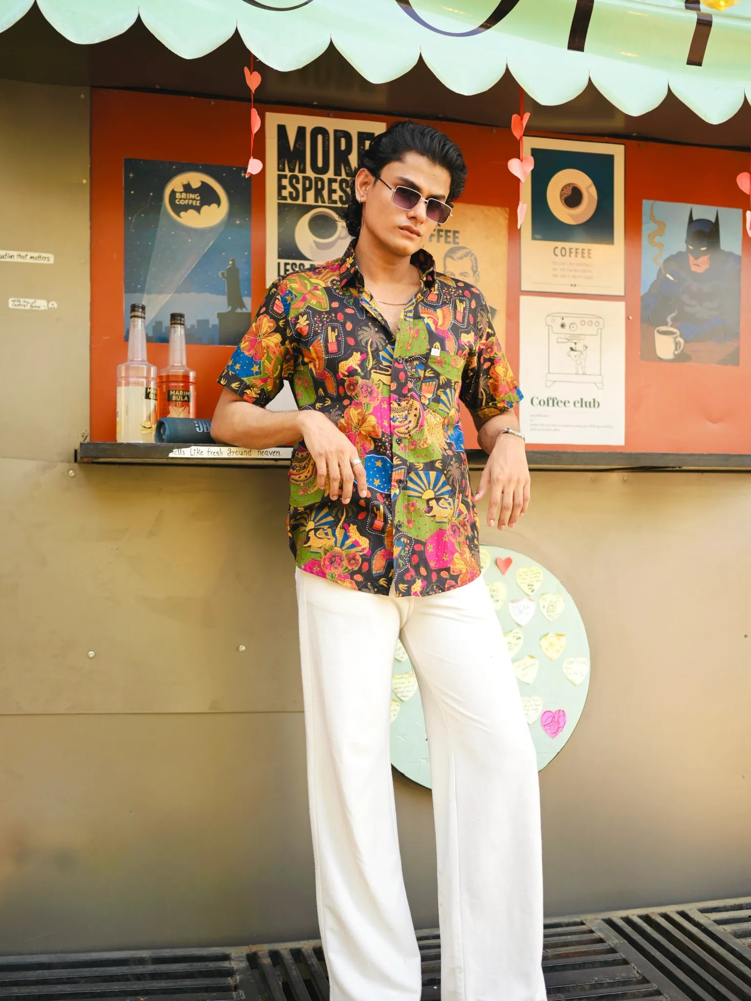 Black Jungle half sleeves shirt