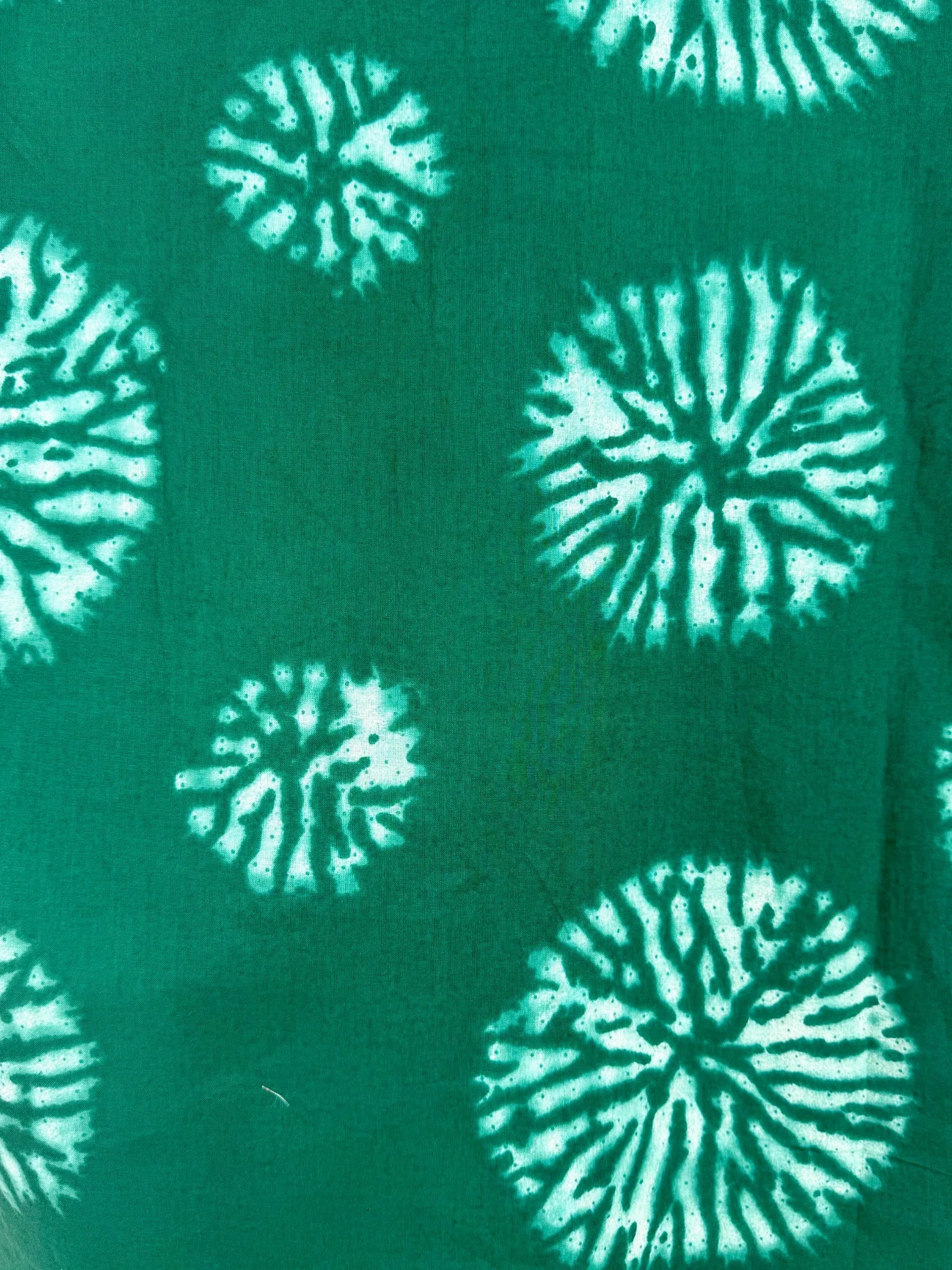 Green tie-dye Printed short kurta