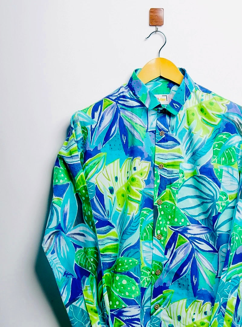 Tropical Blue full-sleeves shirt