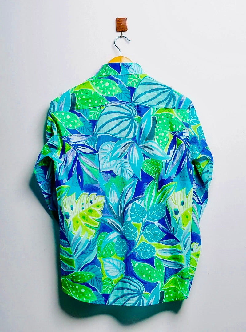 Tropical Blue full-sleeves shirt