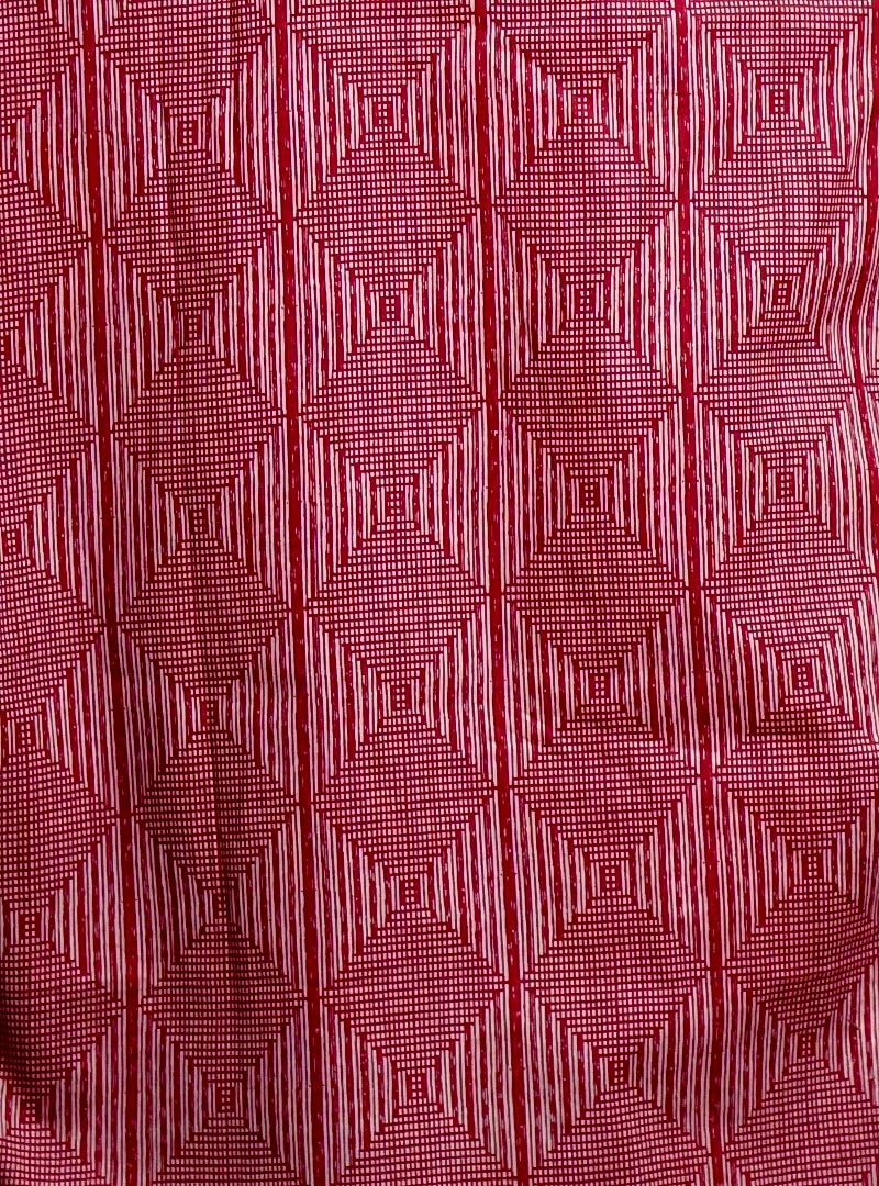 maroon white square short kurta