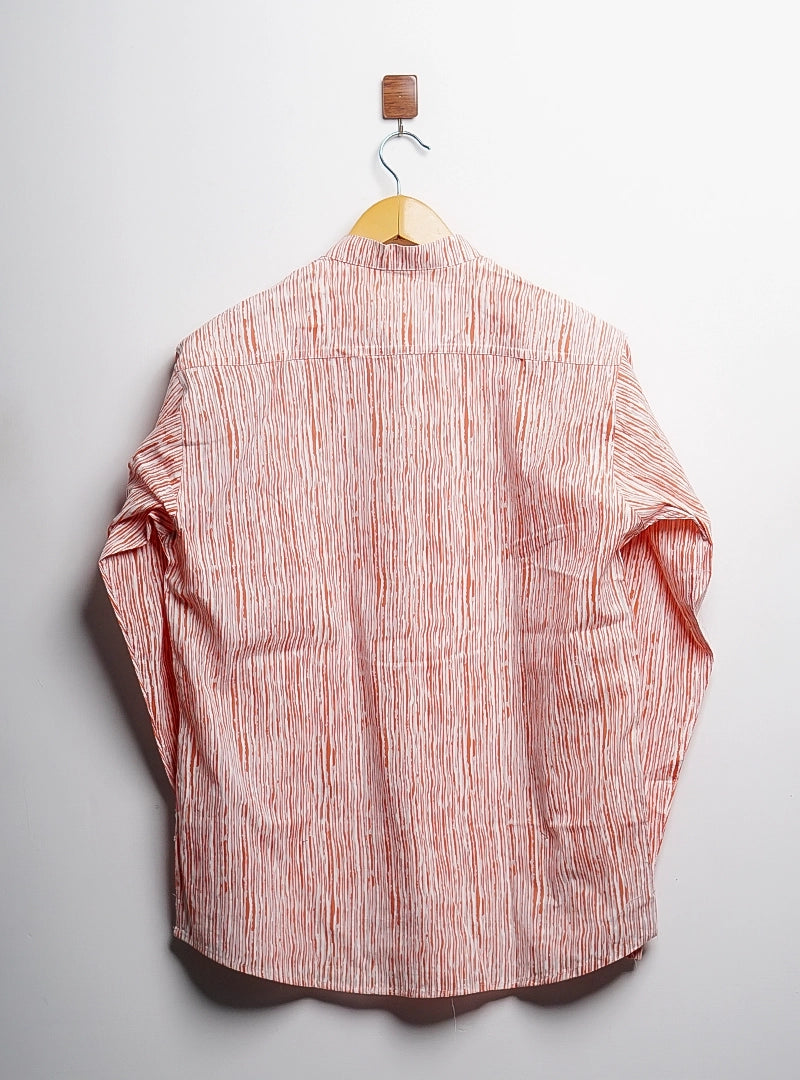 cream lining short kurta
