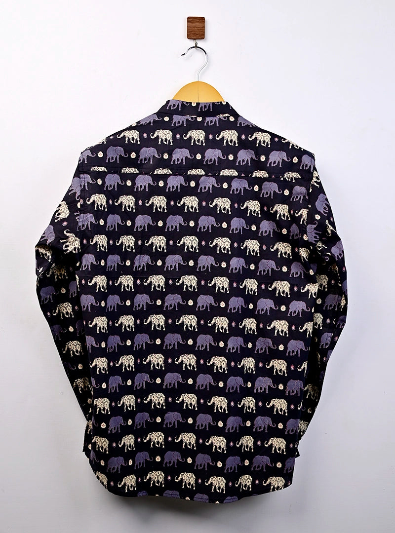 black elephant short kurta