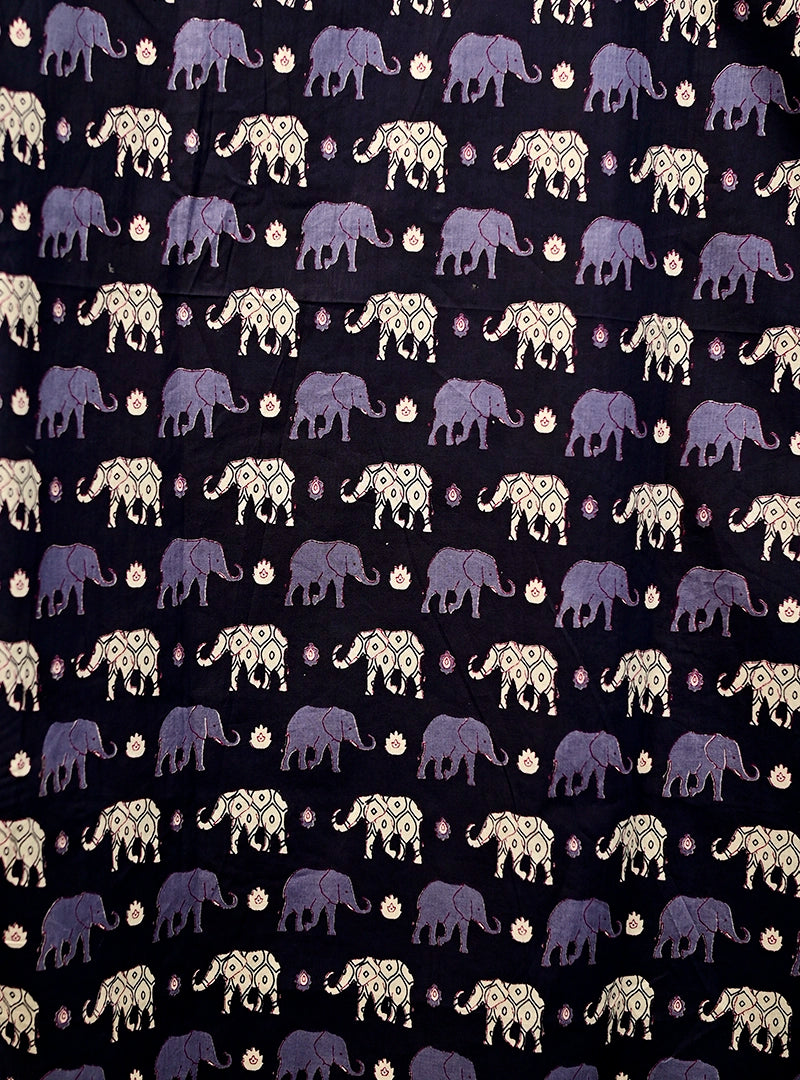 black elephant short kurta