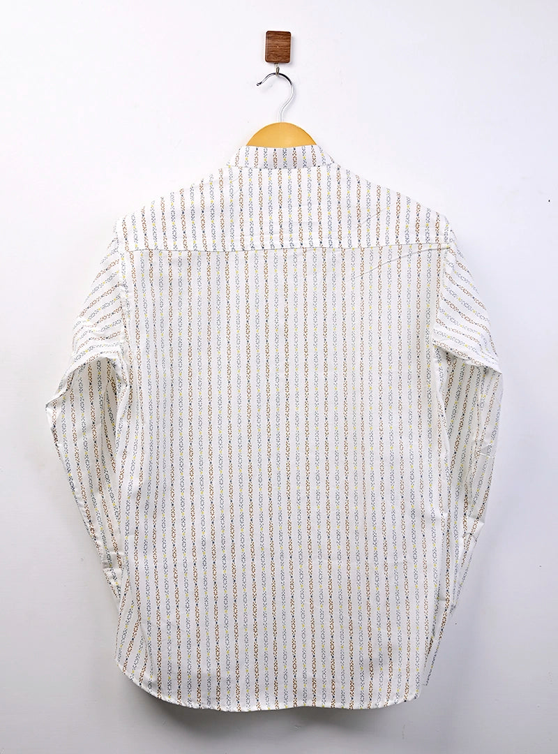 off white lining short kurta