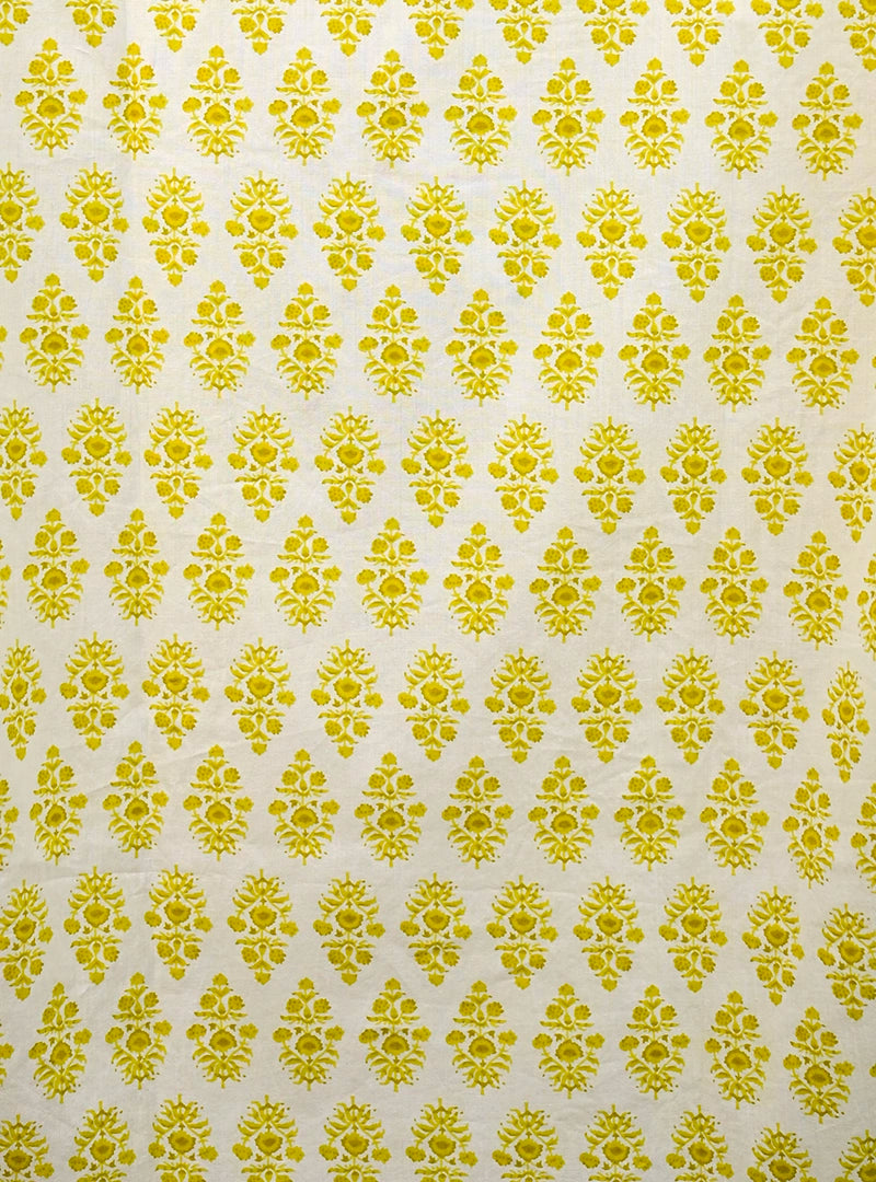 yellow blooms short kurta