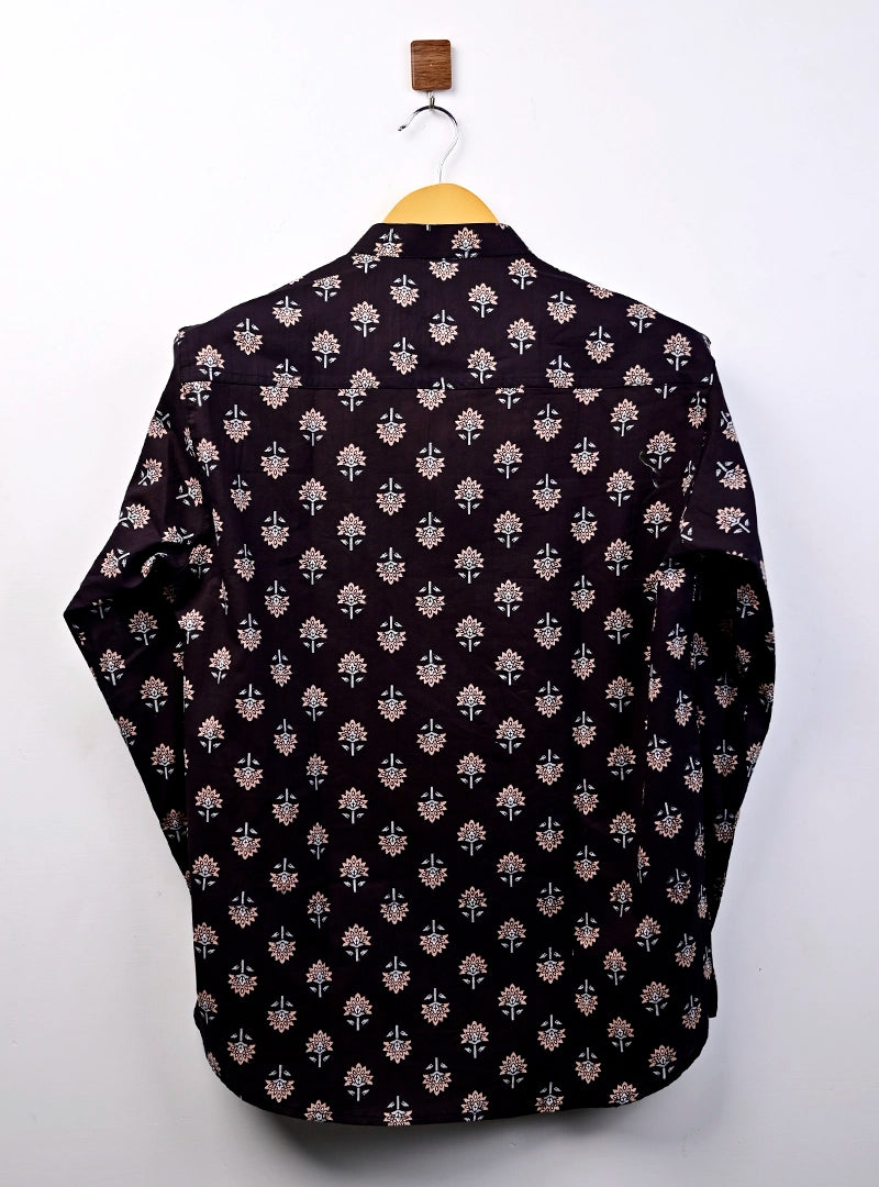 black motifs short kurta