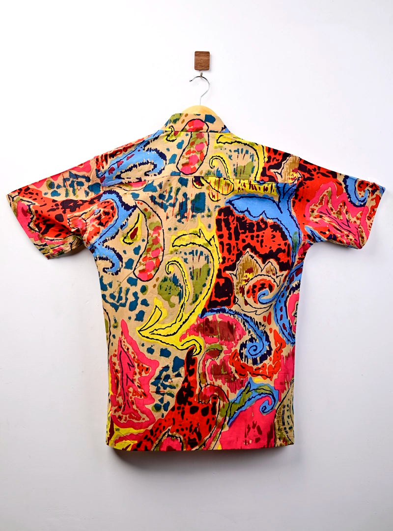 Wild Abstract Printed Half Sleeves Shirt