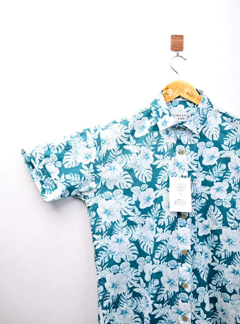 Blue Ocean Breeze half Sleeves Shirt