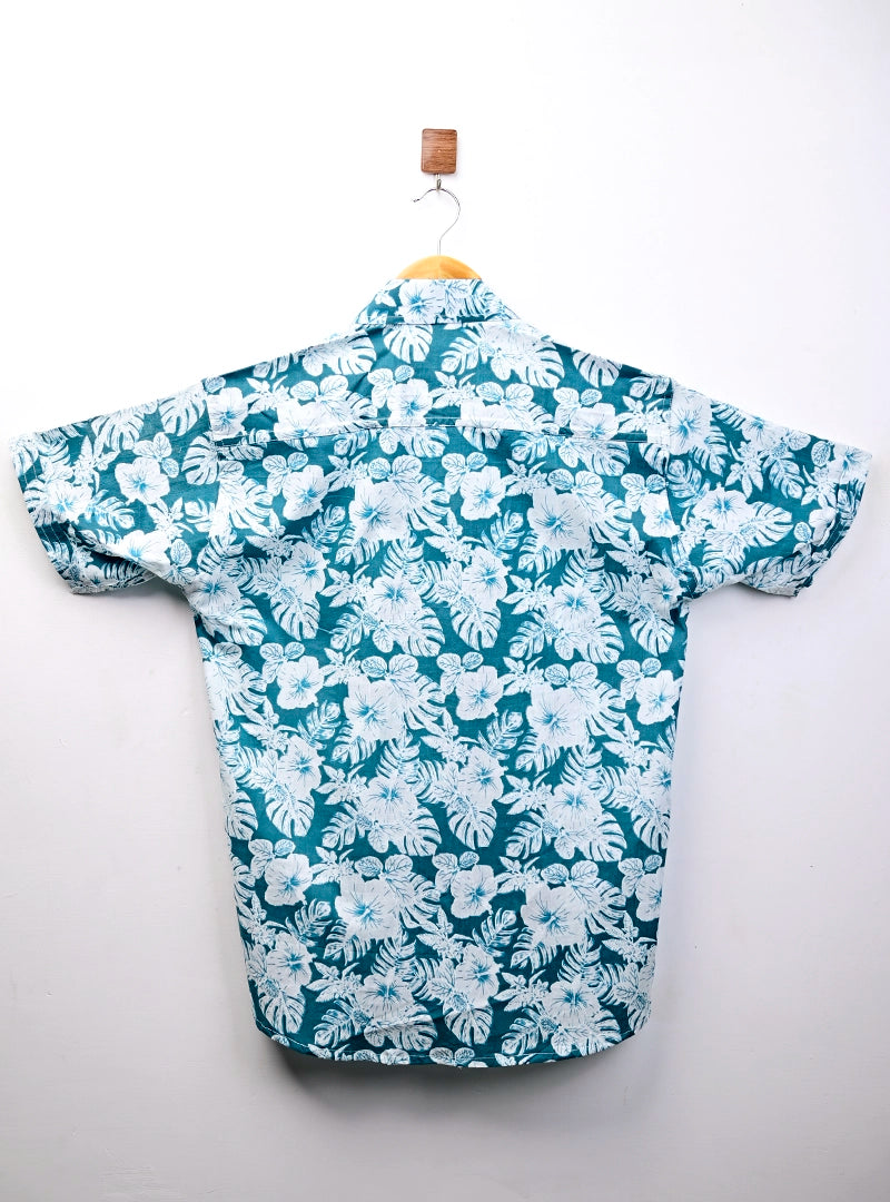 Blue Ocean Breeze half Sleeves Shirt