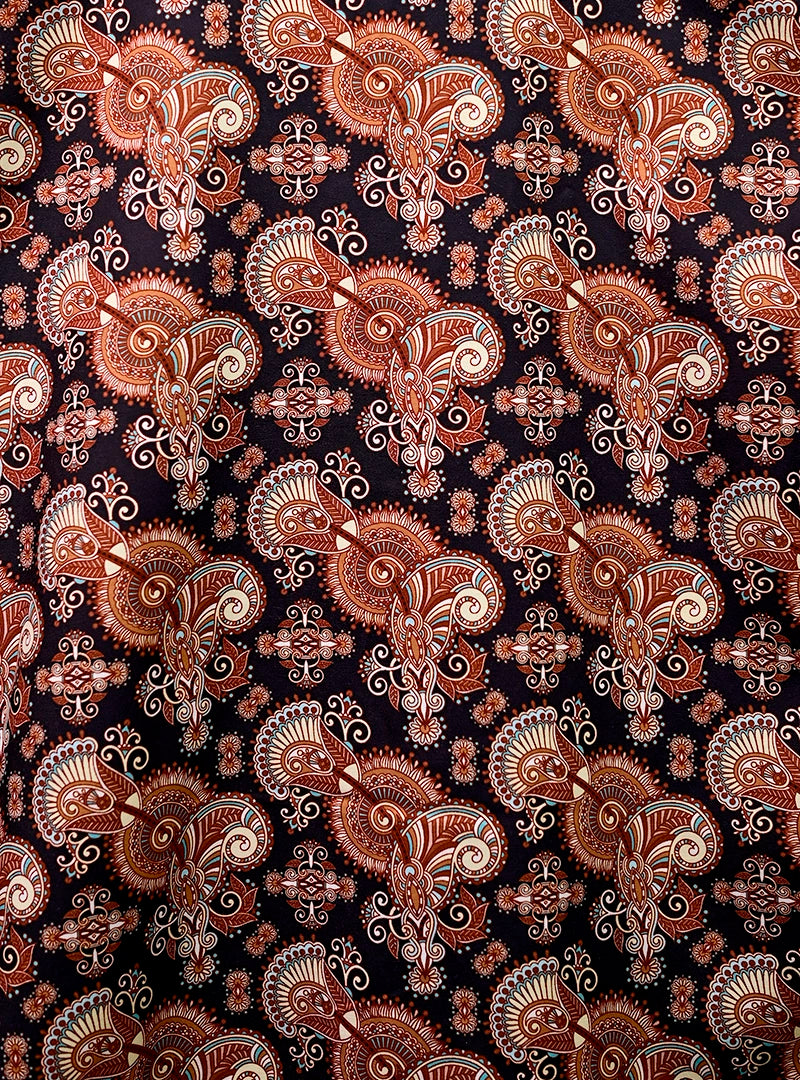 Rustwood Paisley Cuban Collar Resort Shirt