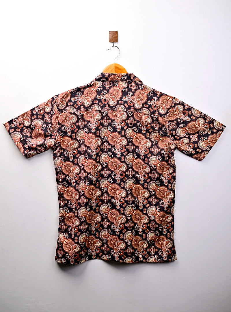 Rustwood Paisley Cuban Collar Resort Shirt