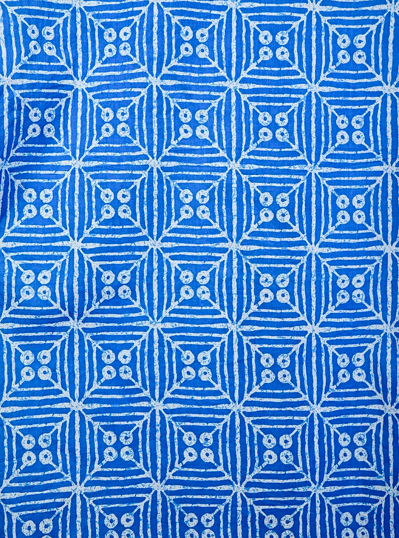 Blue Blocks Printed short kurta