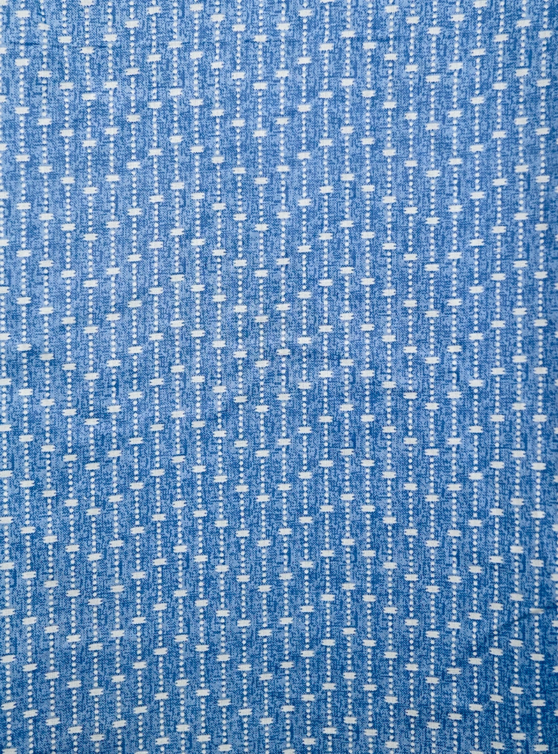 Blue white lining Printed short kurta